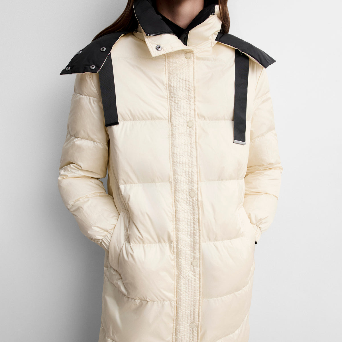 Parka longue réversible