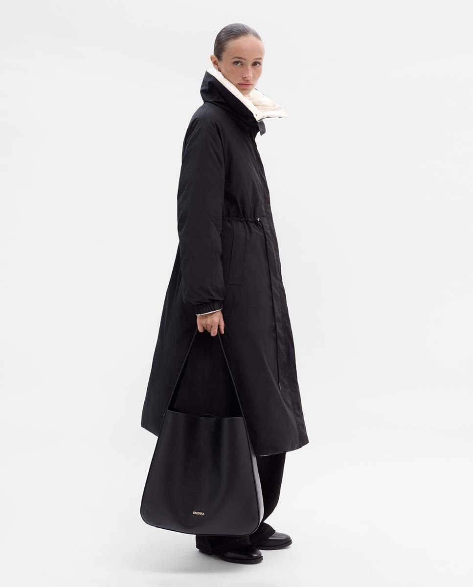 Parka longue réversible