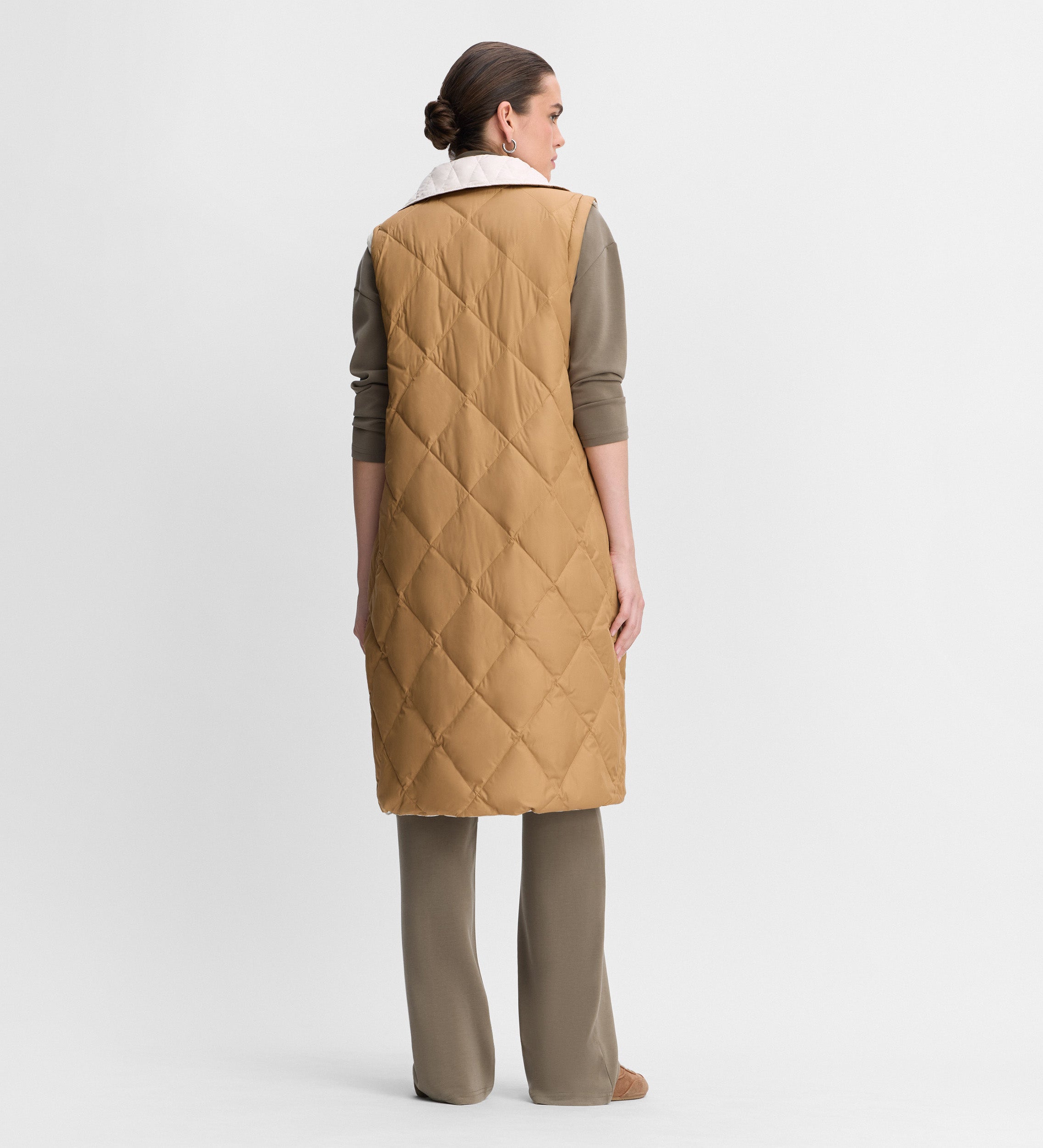 Plumífero largo reversible