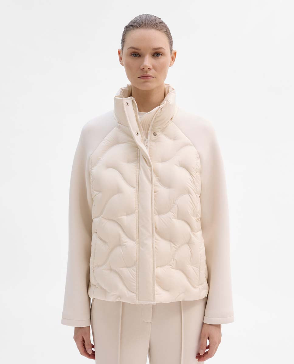 Combined short down jacket
