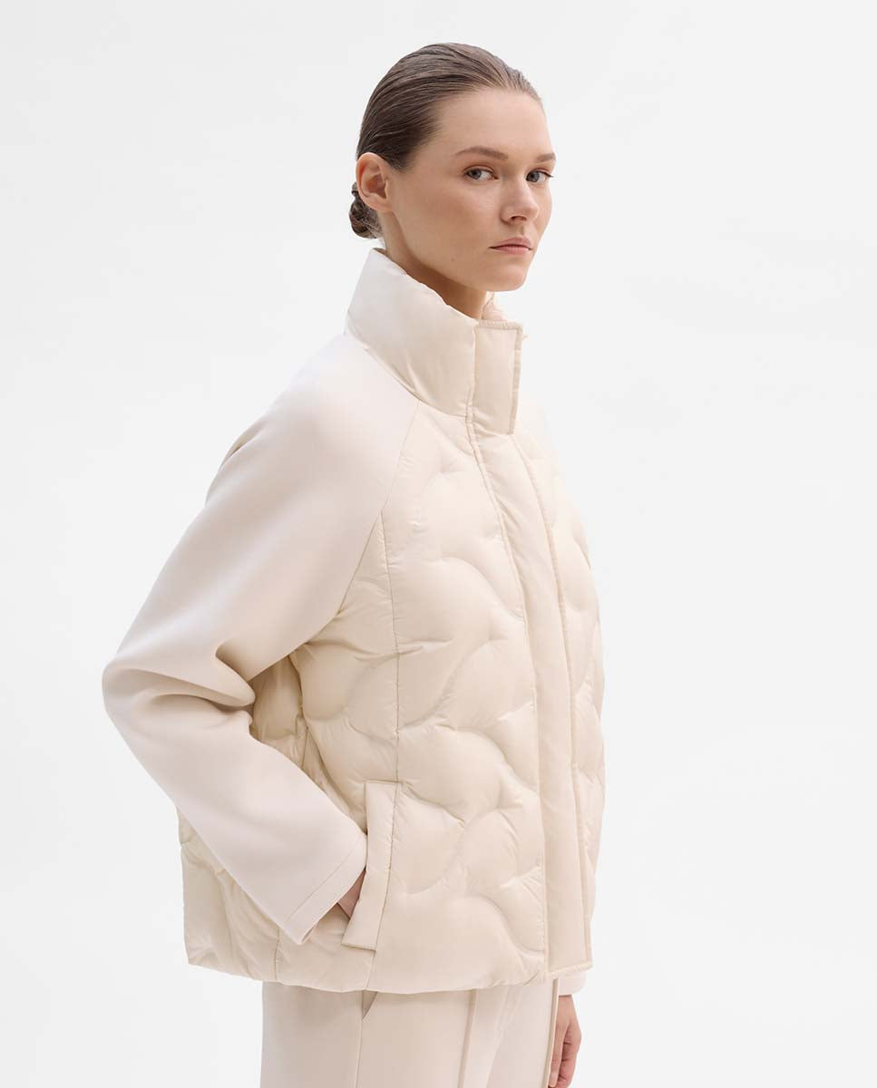Combined short down jacket