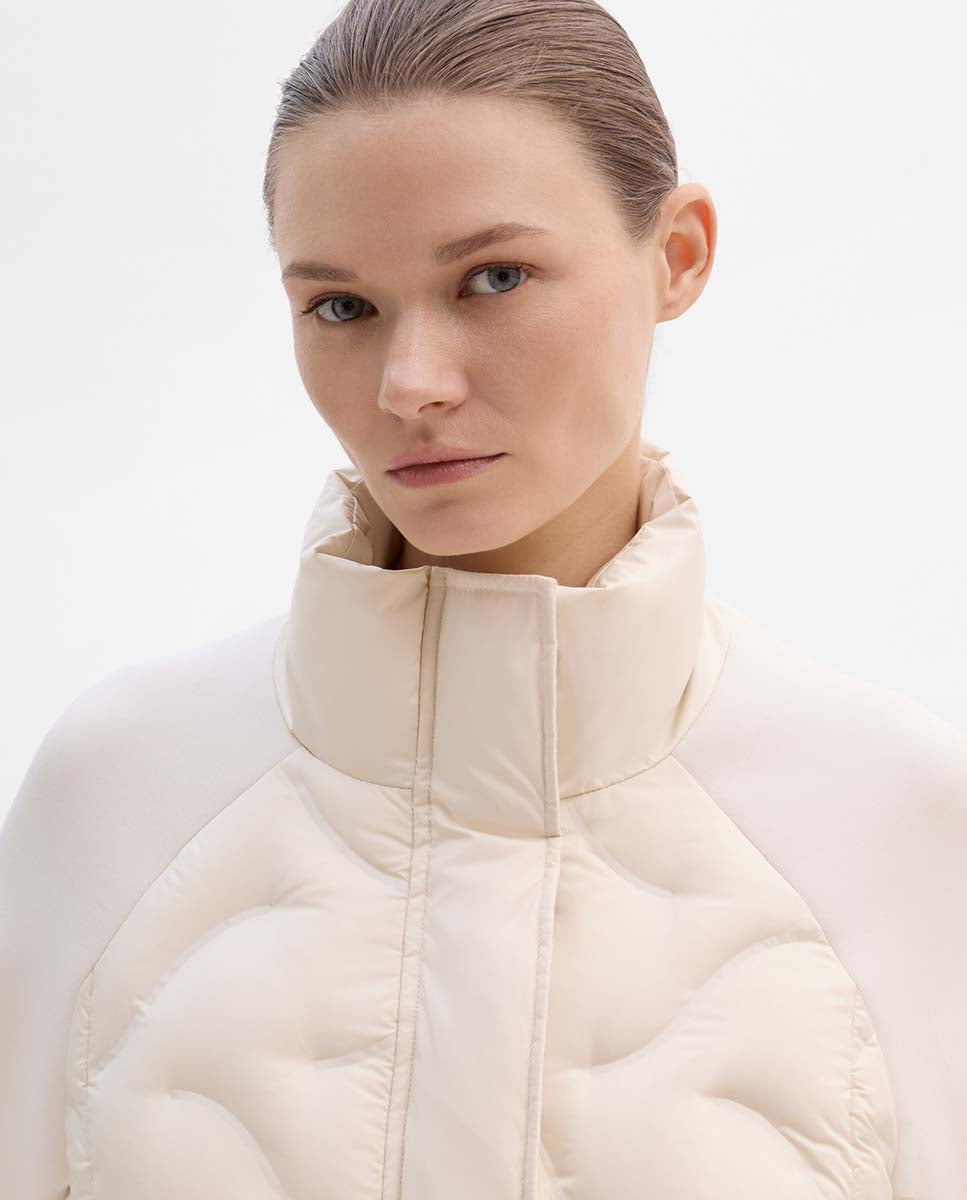 Combined short down jacket
