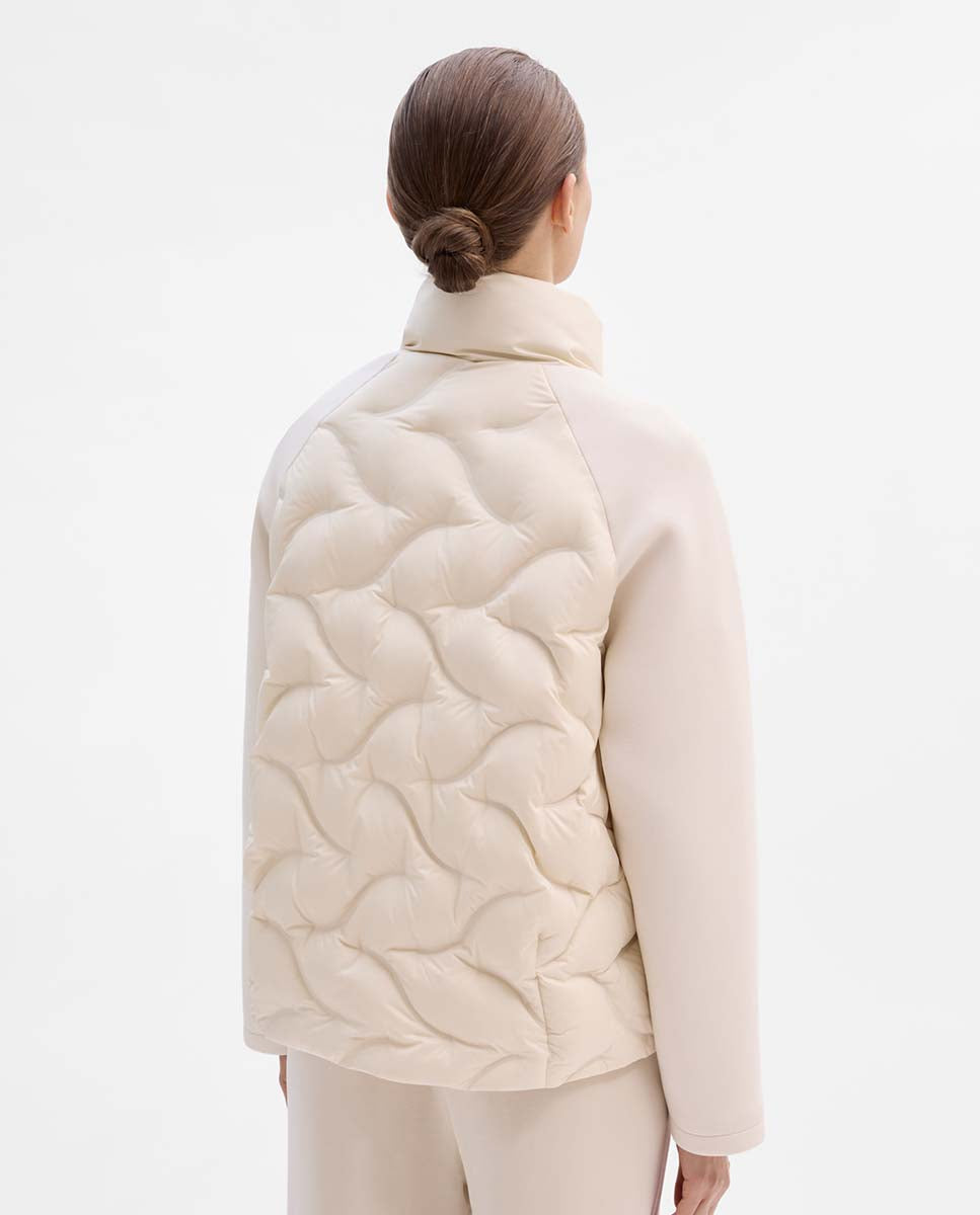 Combined short down jacket