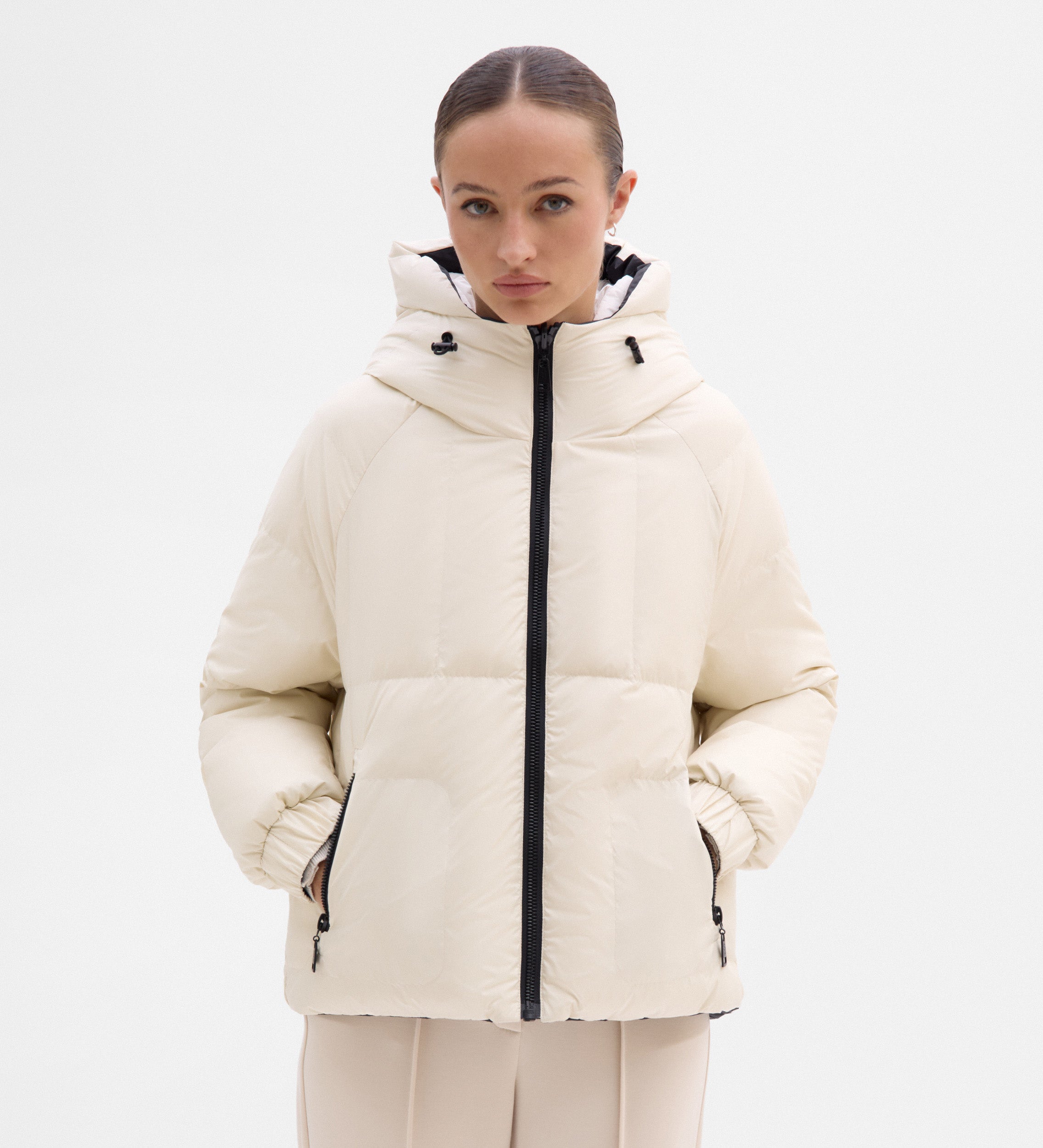 Reversible down jacket