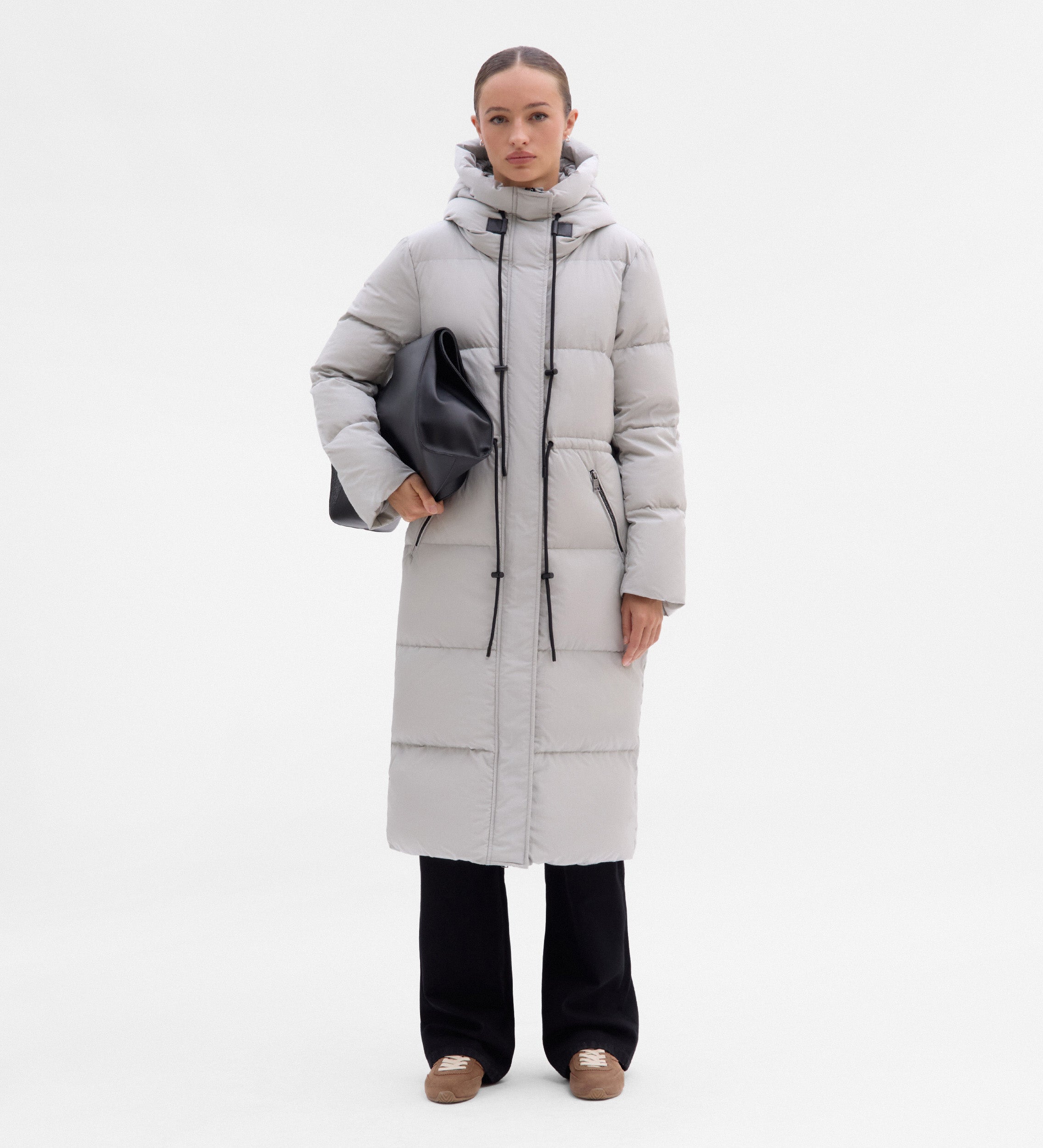 Plumífero largo acolchado