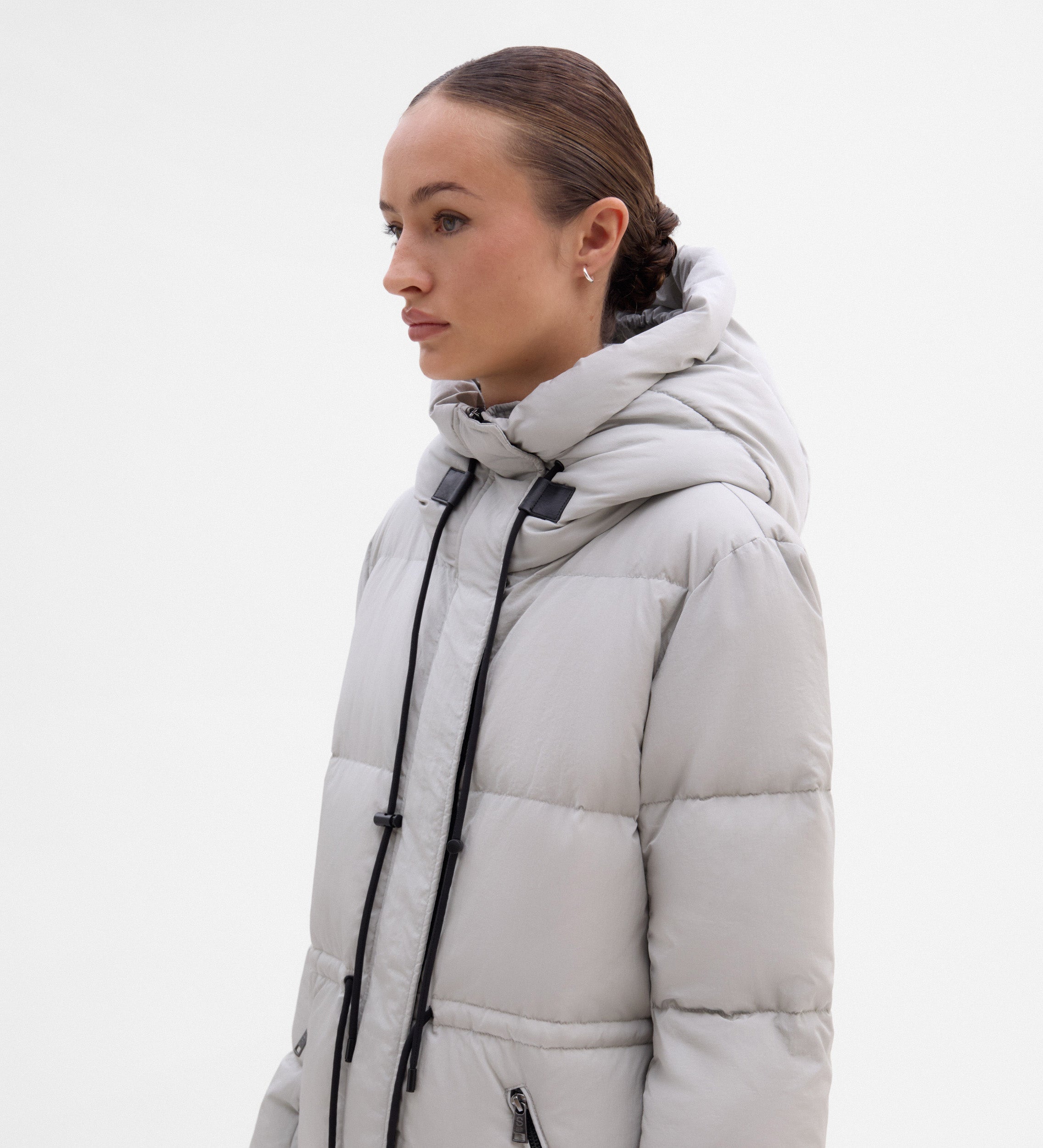 Plumífero largo acolchado