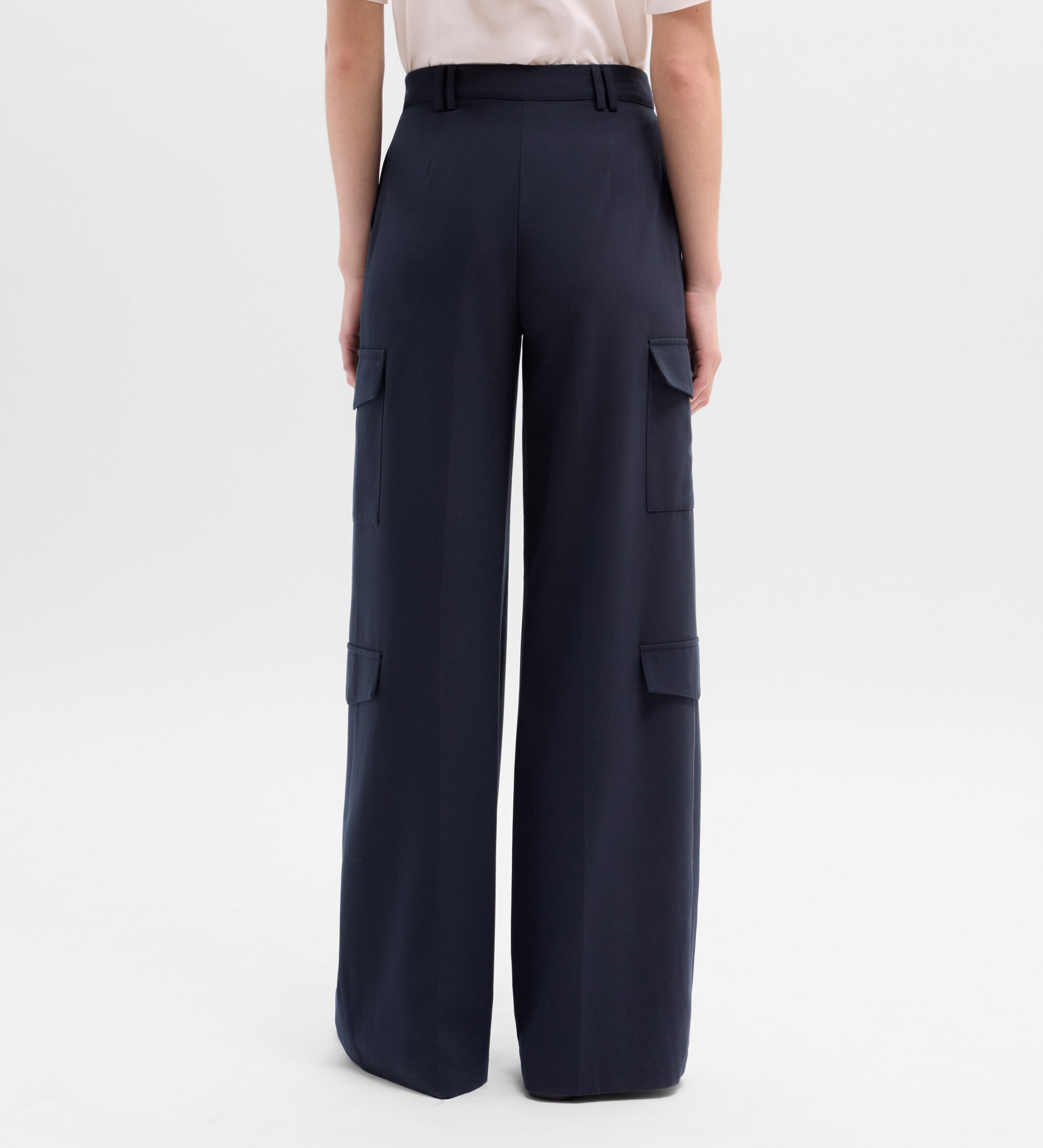 Pantalon cargo plissé