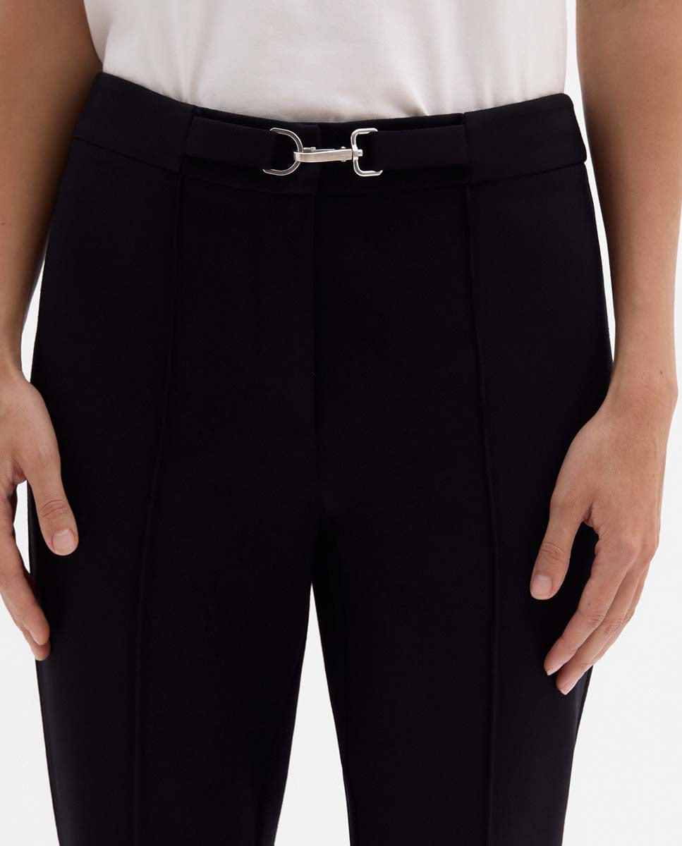 Pantalón acampanado cinturón