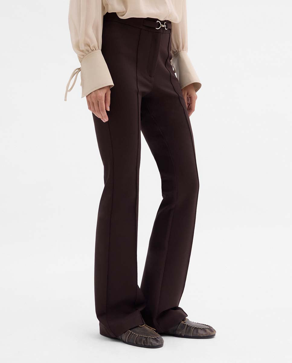 Pantalón acampanado cinturón