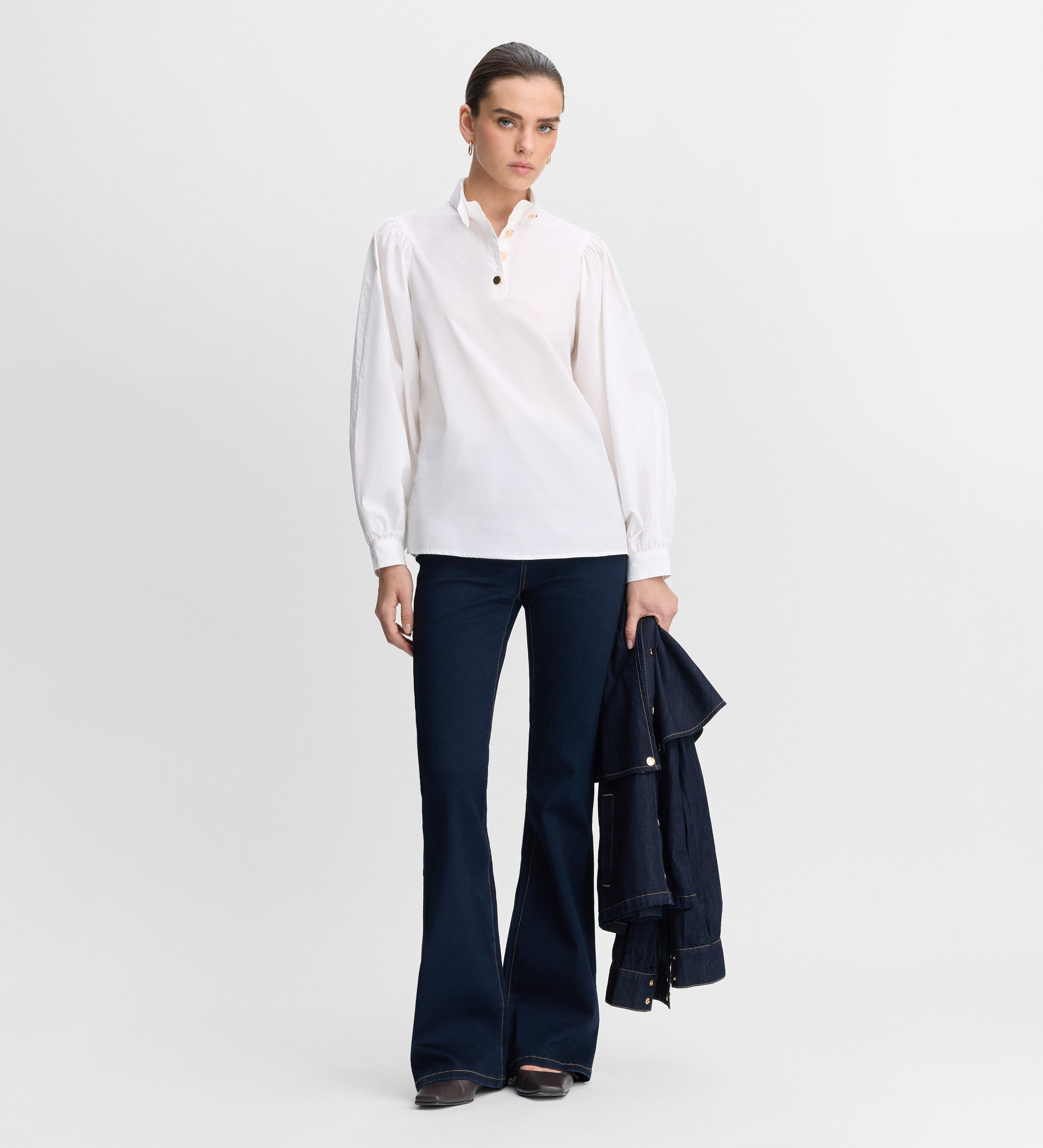 Camisa manga abullonada