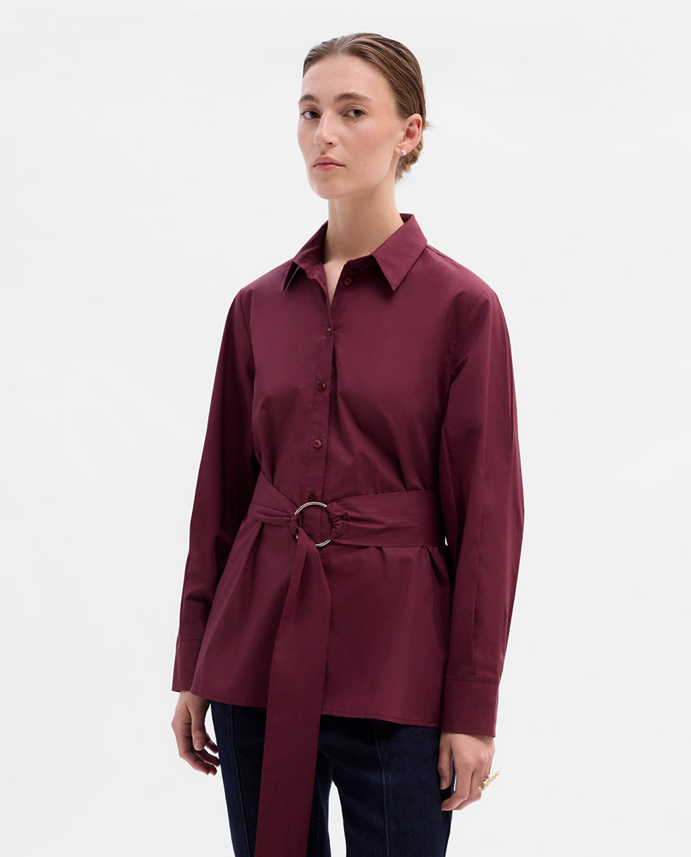 Shirt with belt