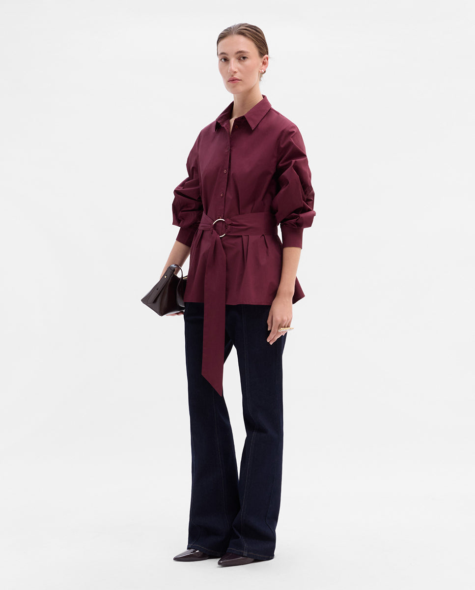 Shirt with belt