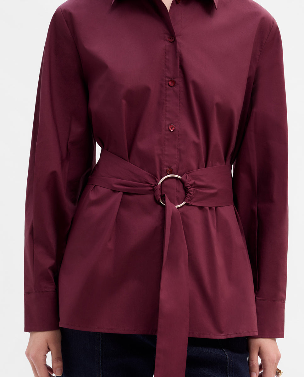 Shirt with belt