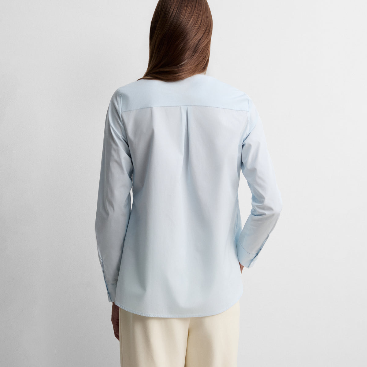Camisa recta algodón
