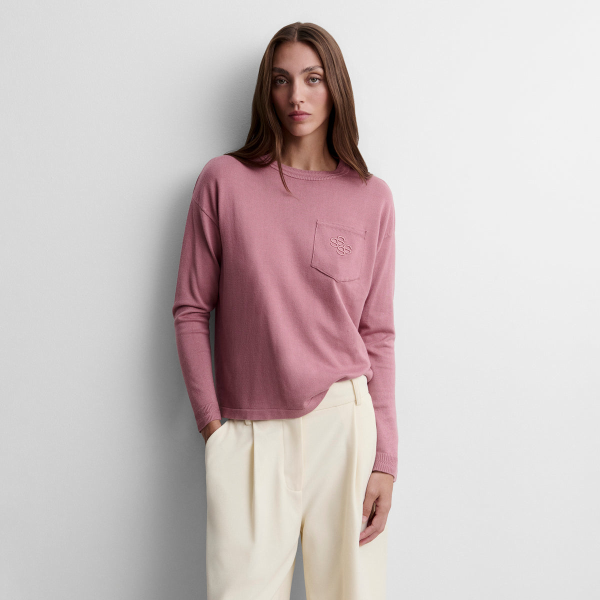 Pocket knit sweater