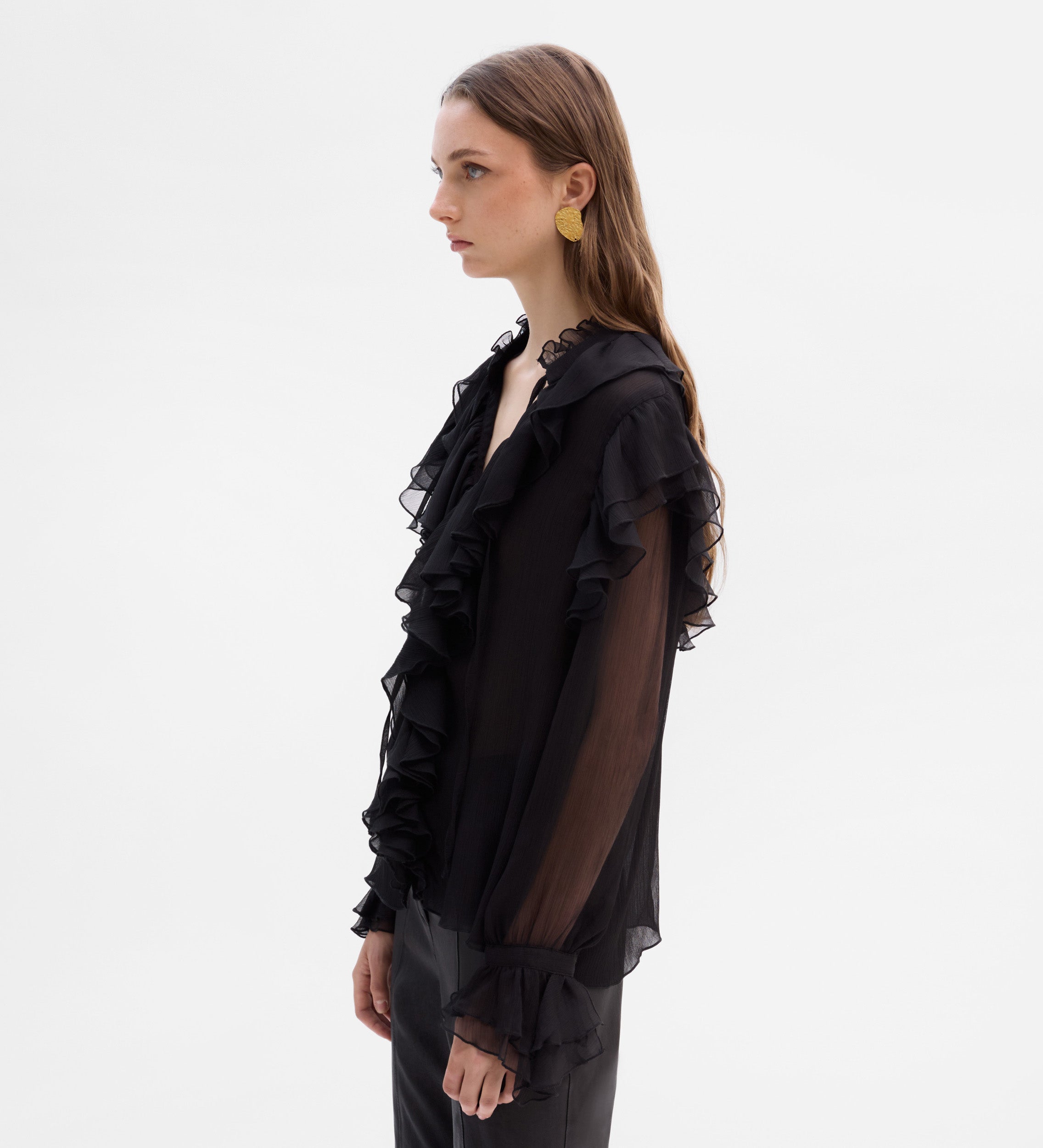 Blusa vaporosa volantes