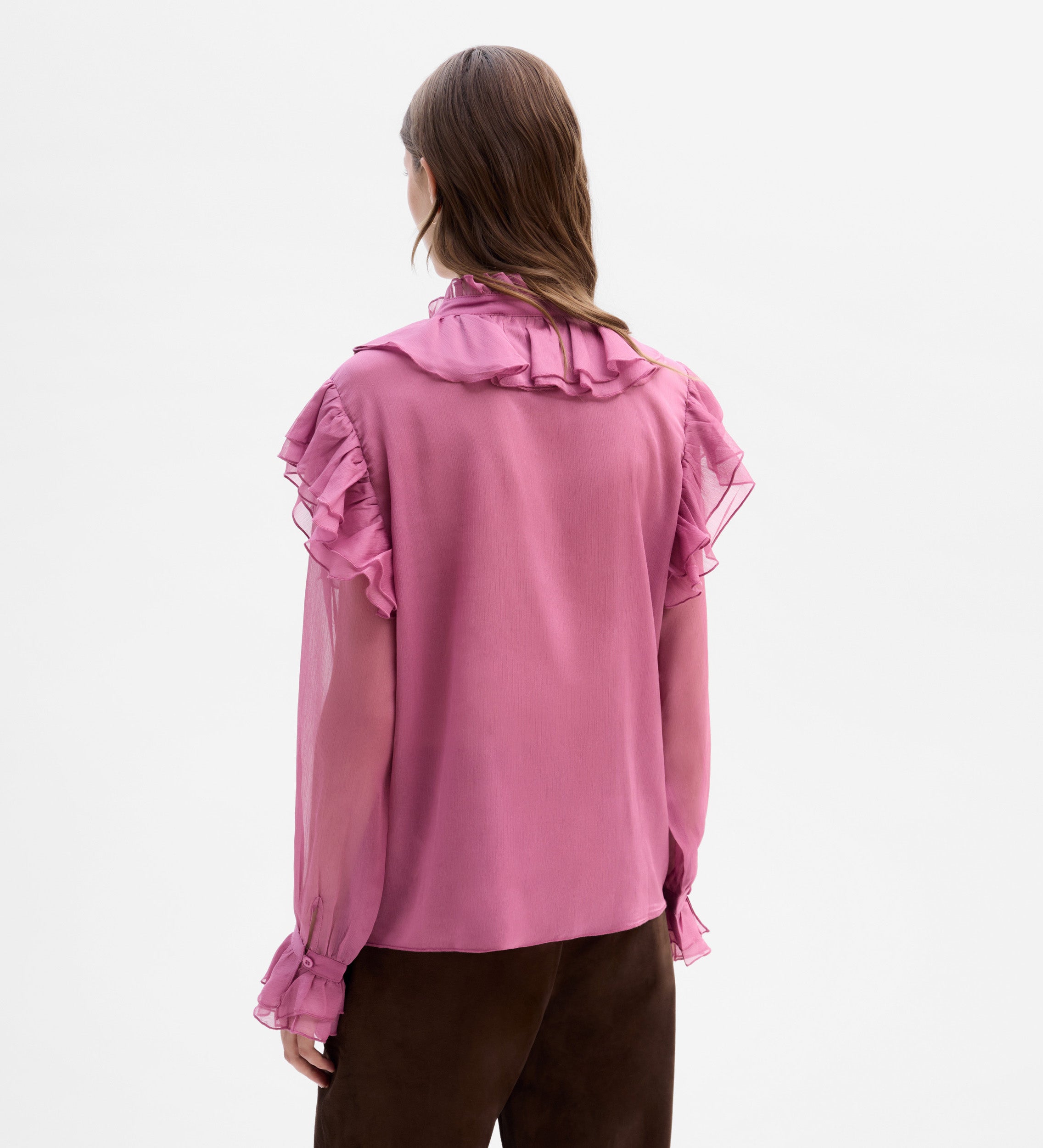 Blusa vaporosa volantes