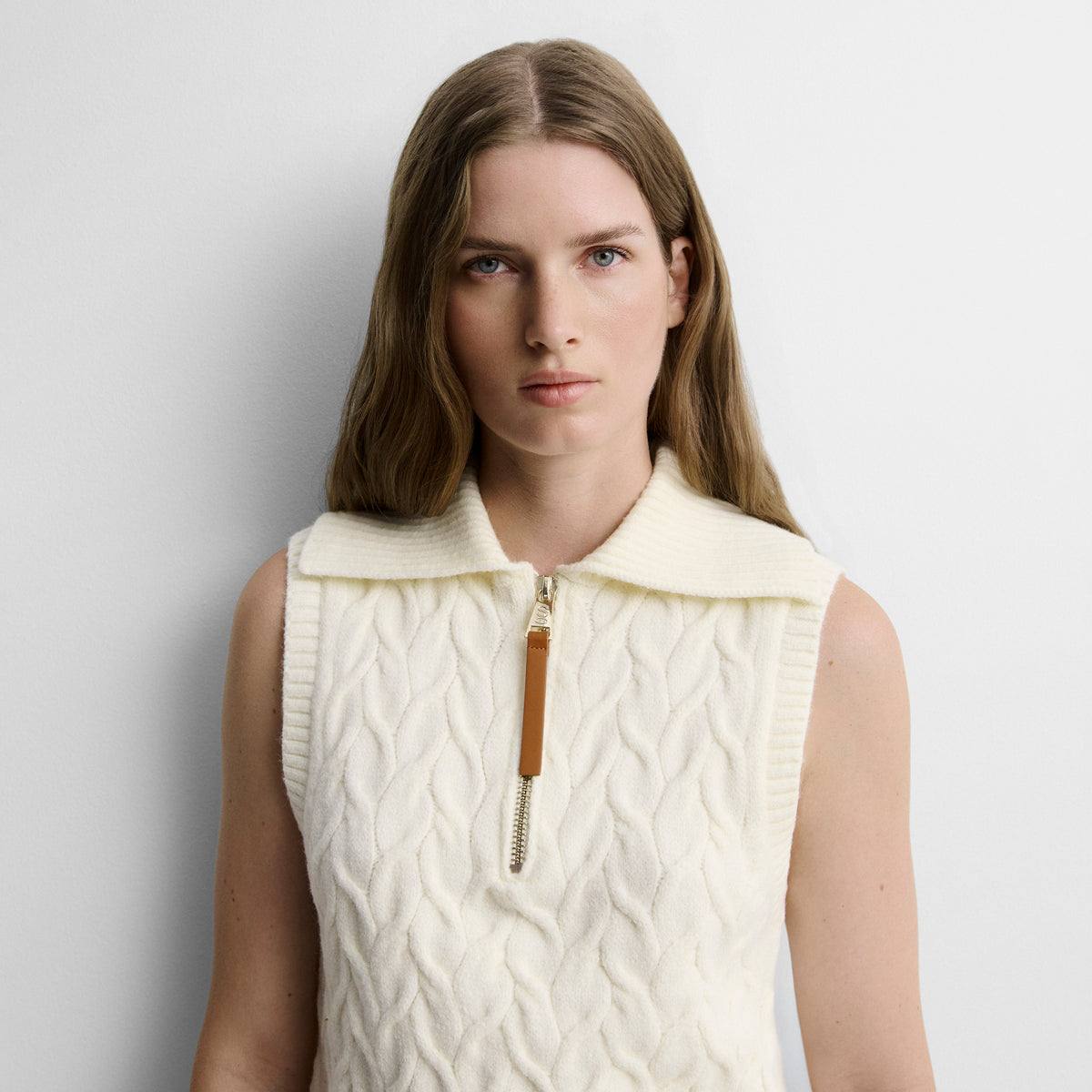 Knitted vest braids