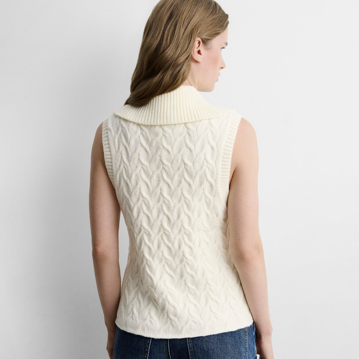 Knitted vest braids