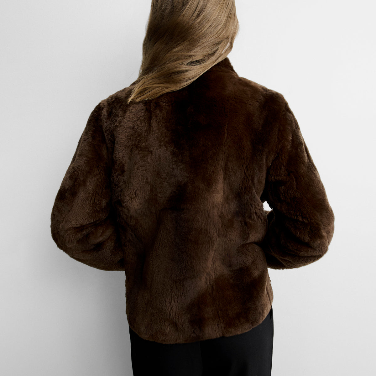 Veste courte en fourrure