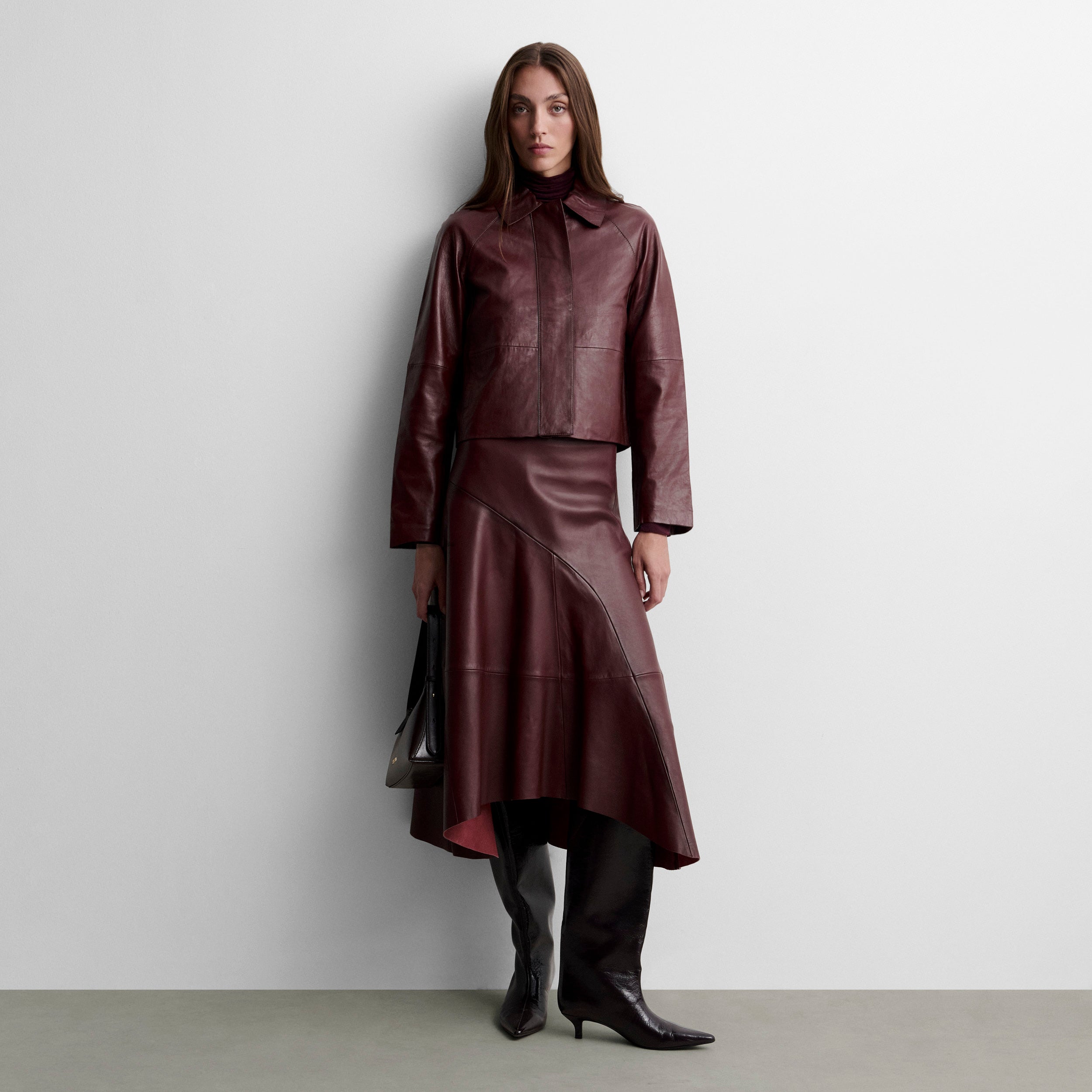 Veste courte en napa