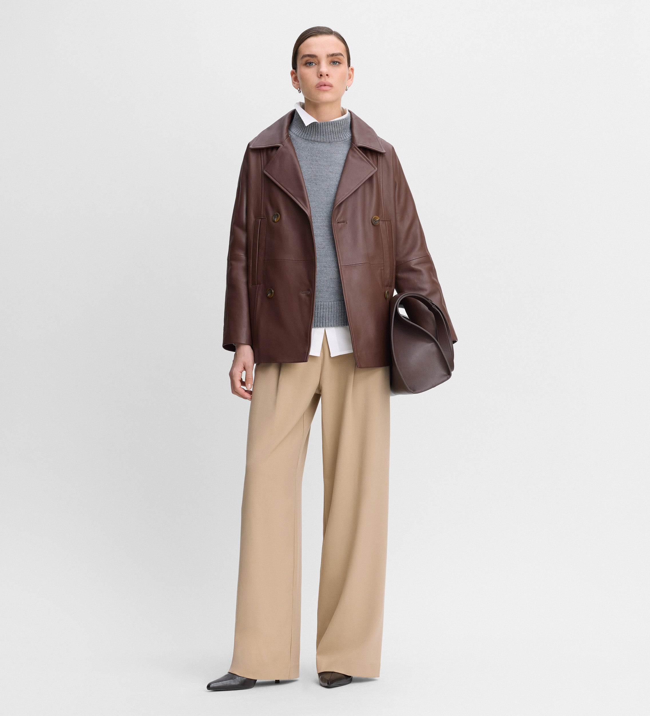 Nappa leather jacket