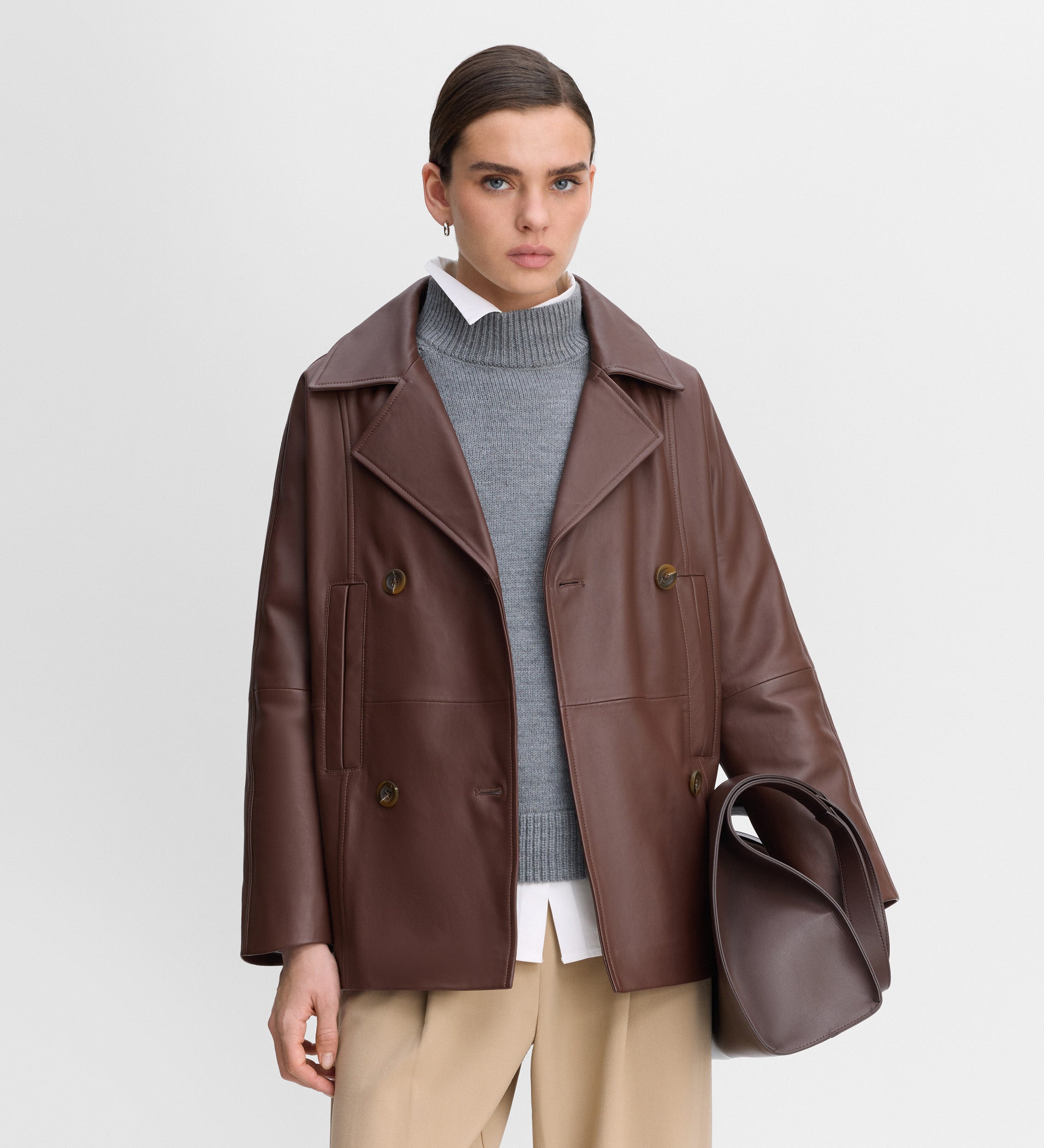 Nappa leather jacket