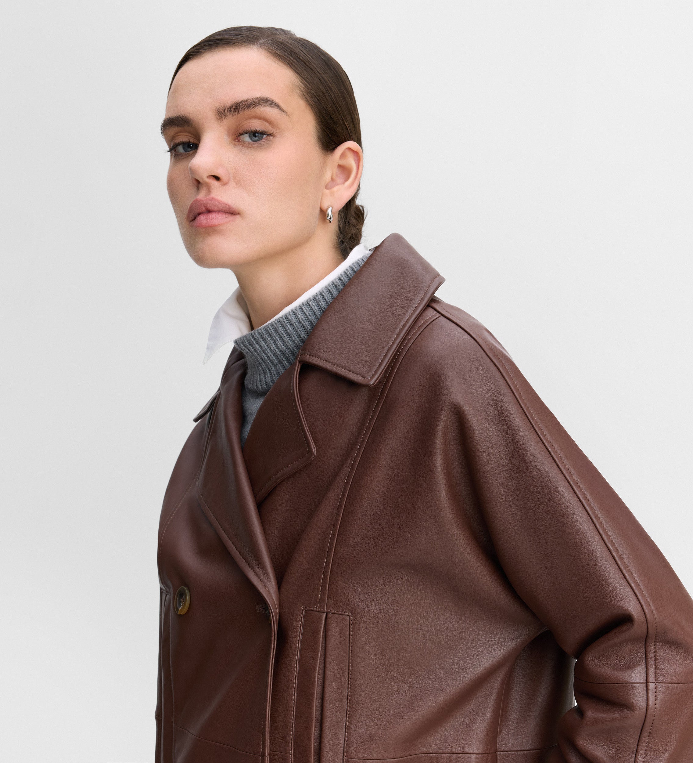 Nappa leather jacket