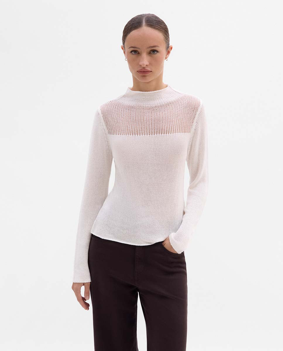 Sweater unstitched detail
