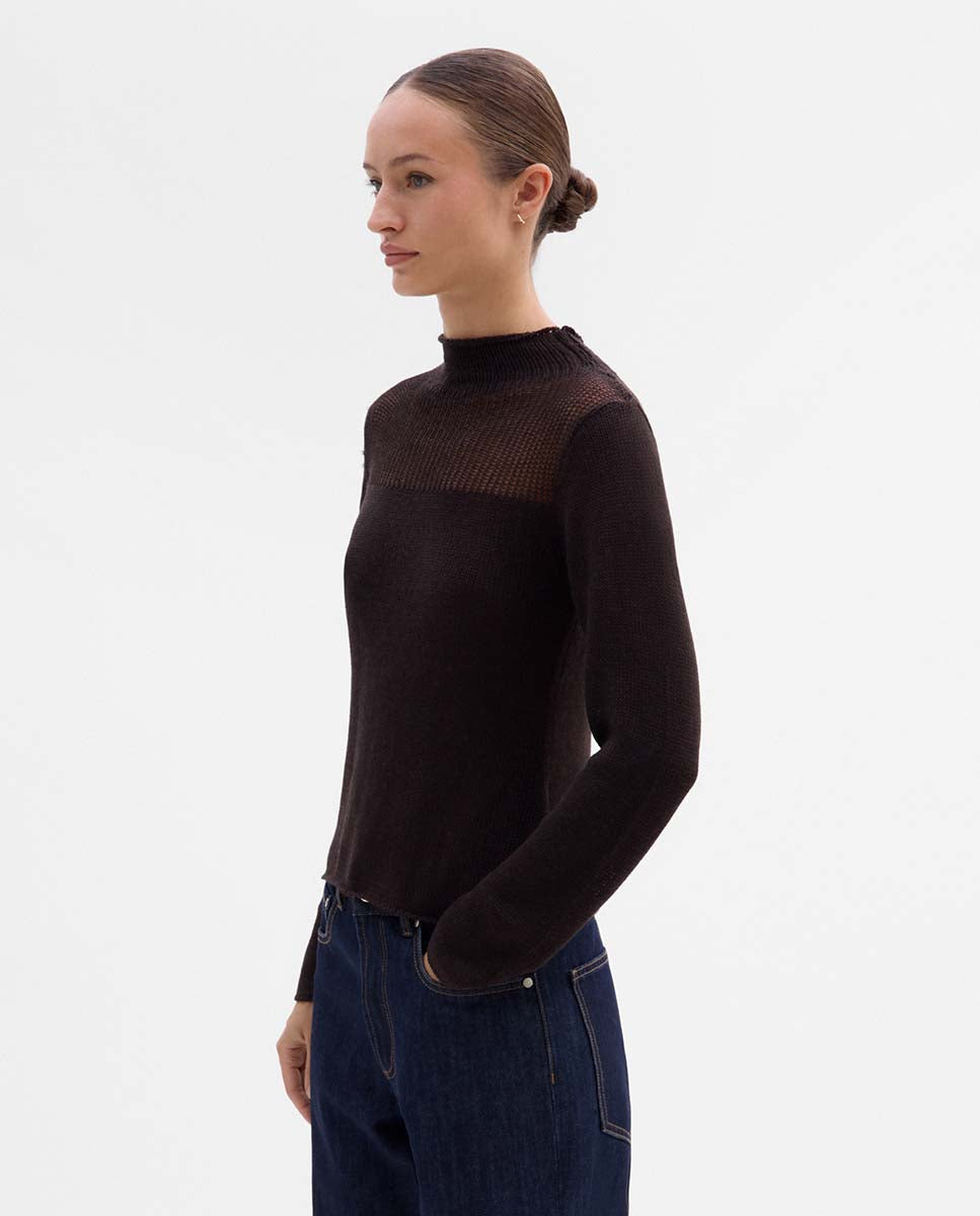 Pull détail non cousu