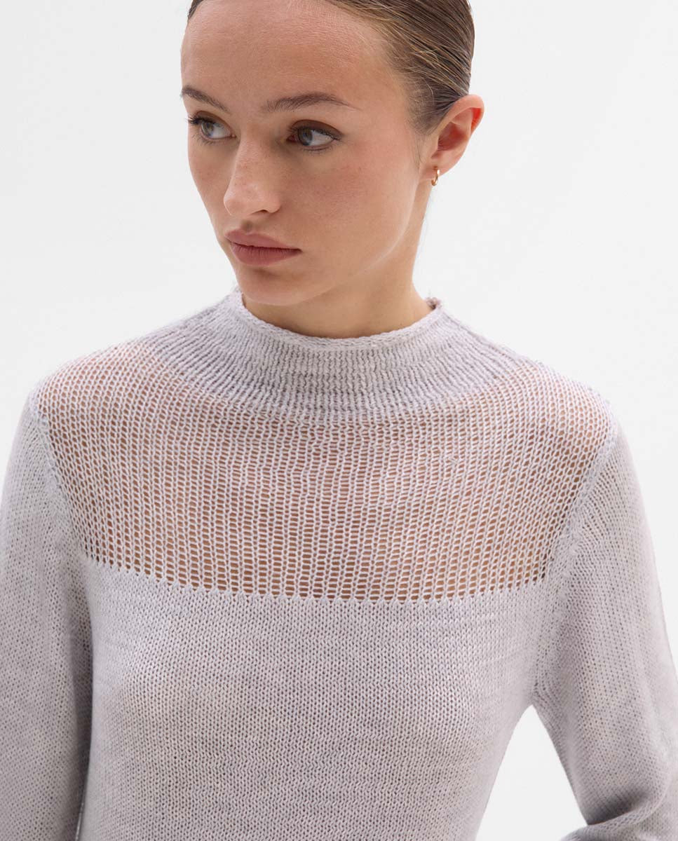 Sweater unstitched detail
