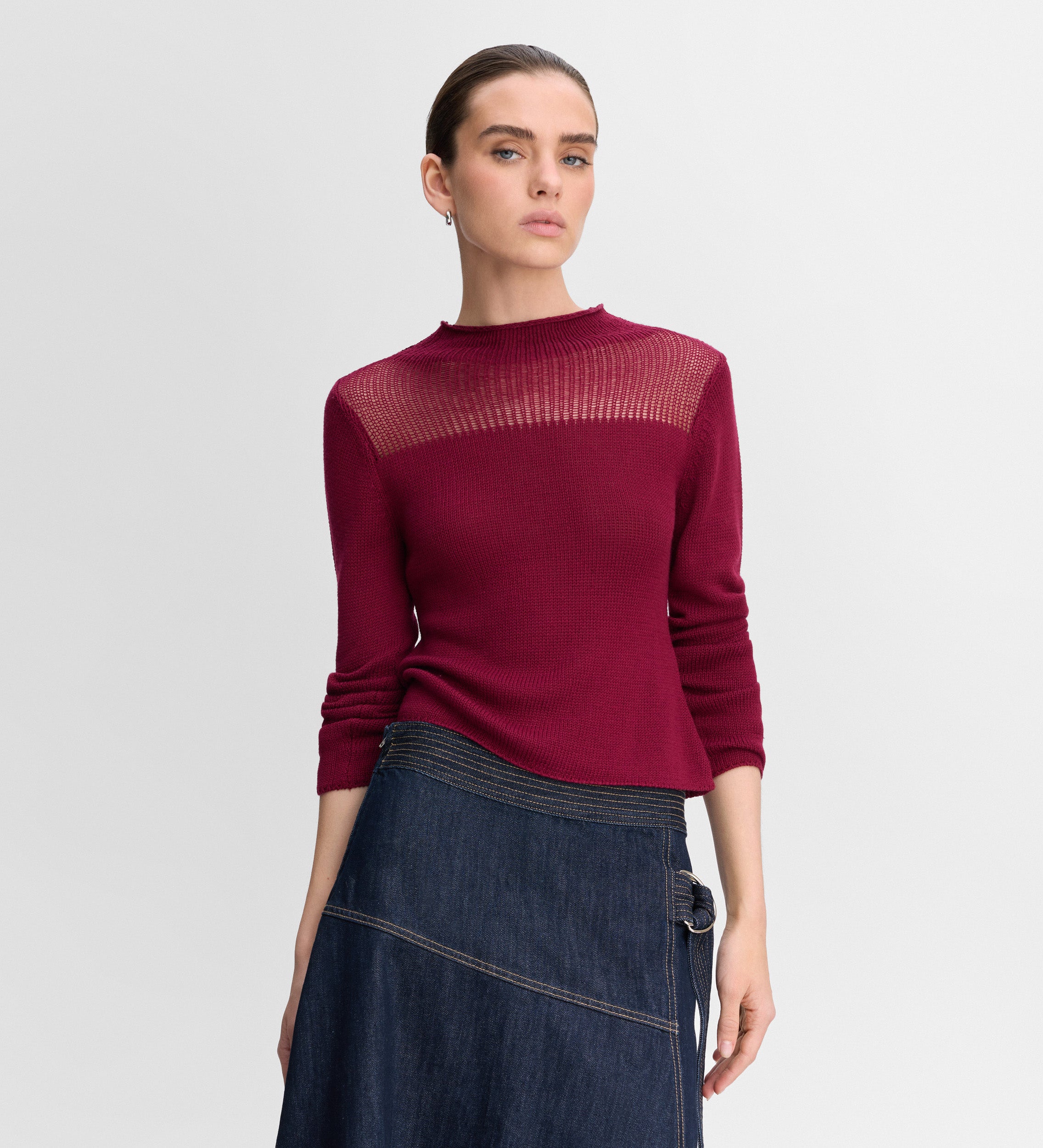 Sweater unstitched detail