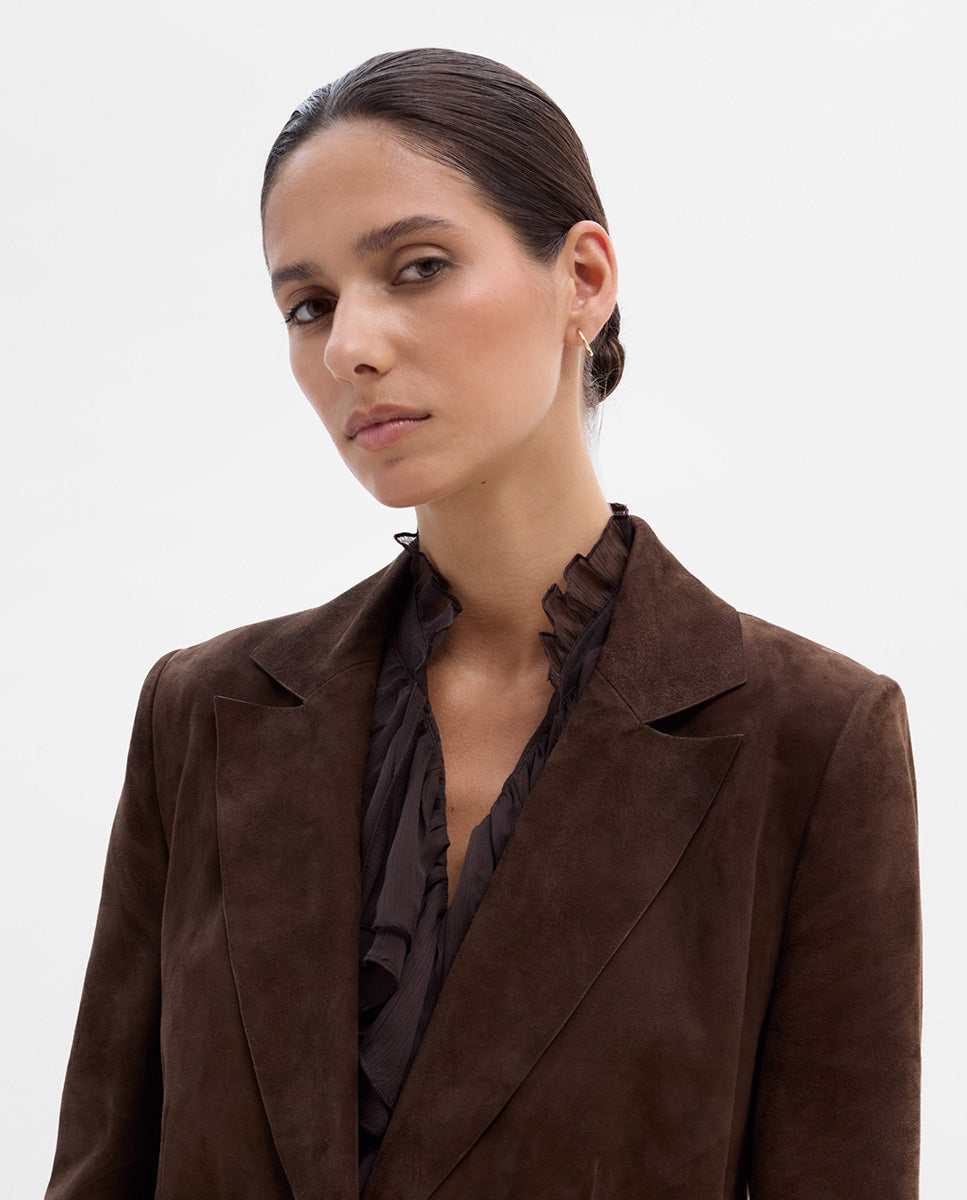Suede blazer