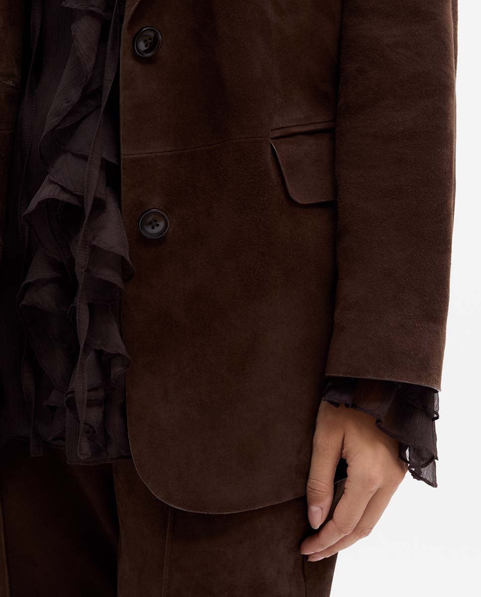 Suede blazer