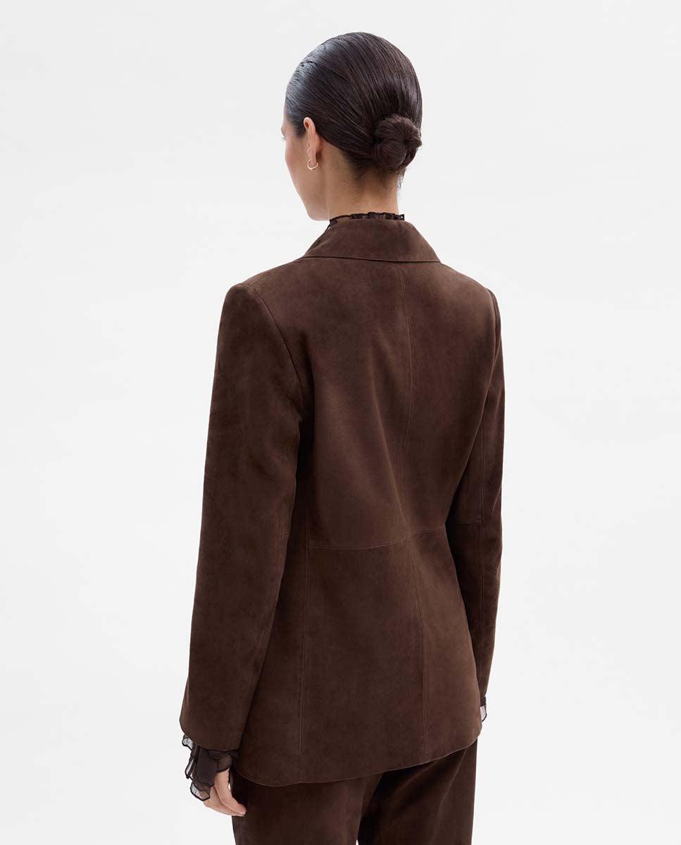 Suede blazer