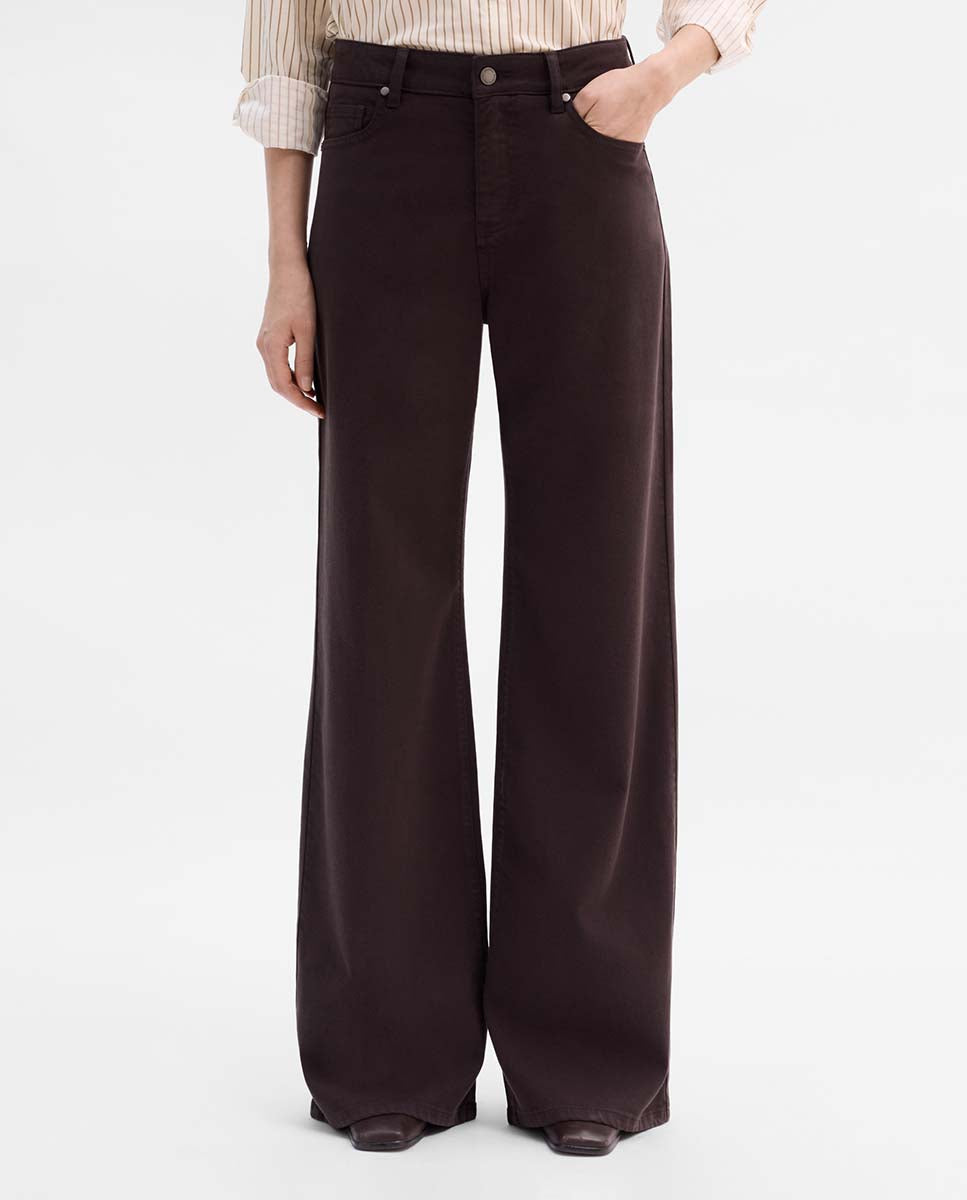 Pantalón recto ante