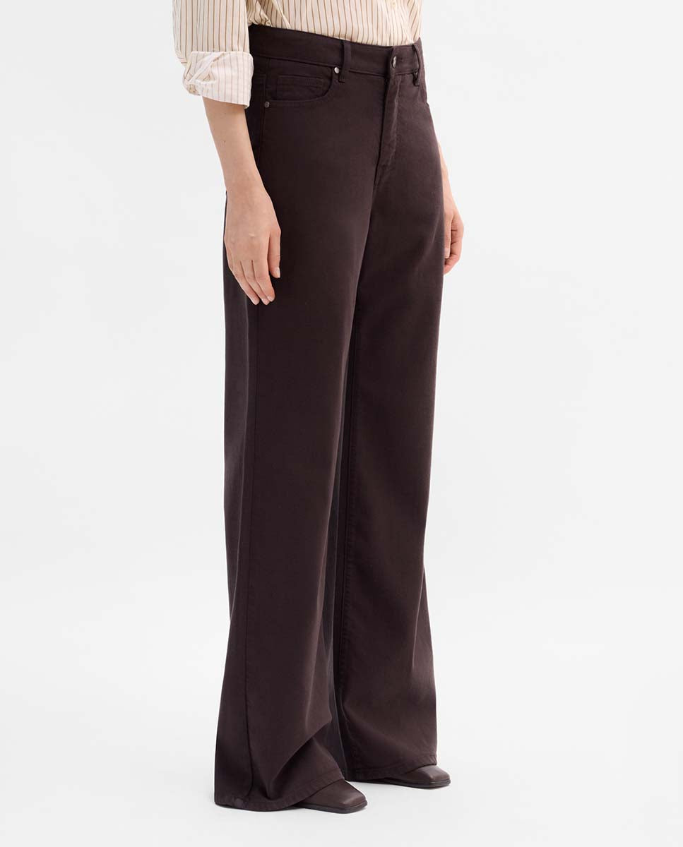 Pantalón recto ante