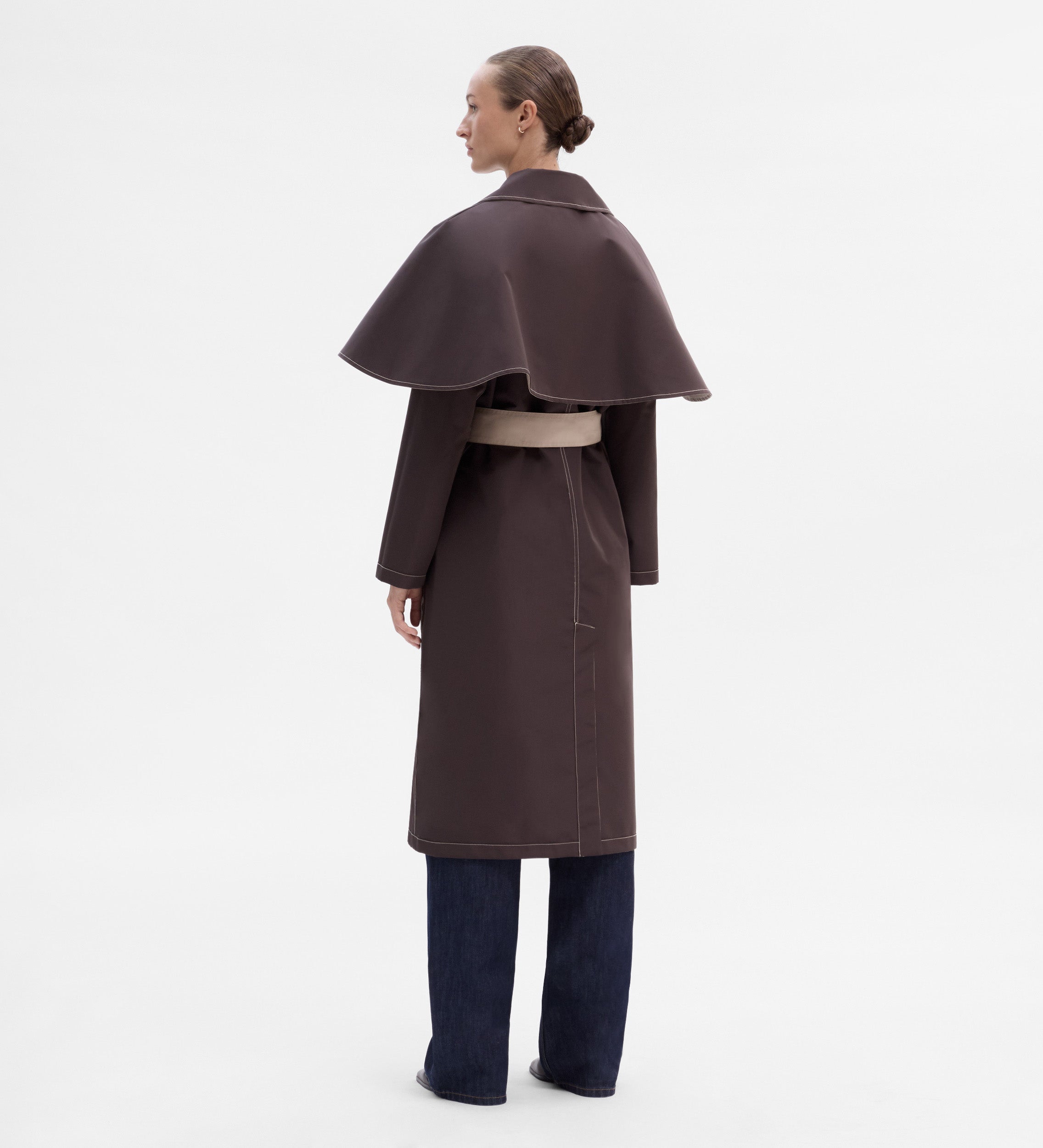 Gabardina capa reversible