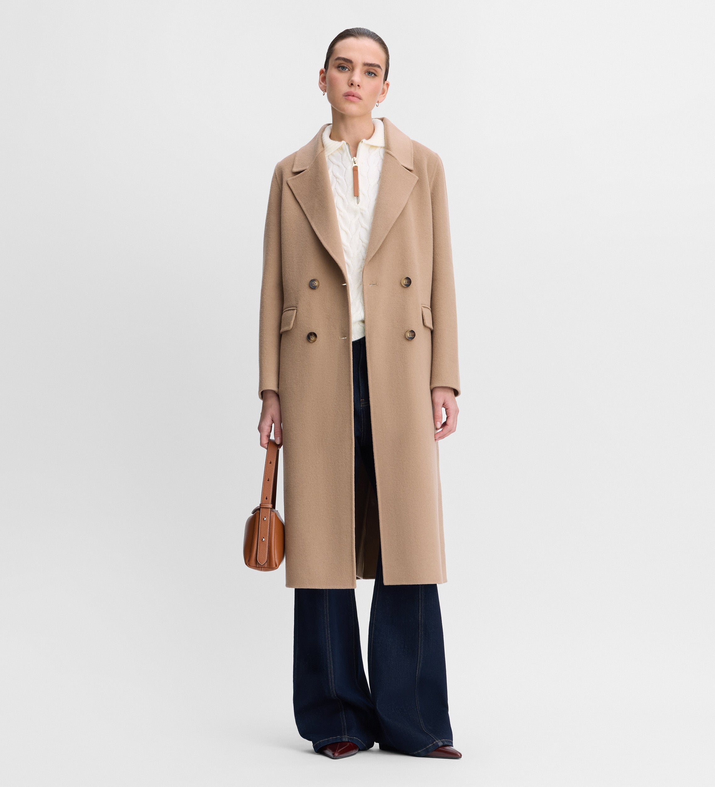 Abrigo largo doble faz