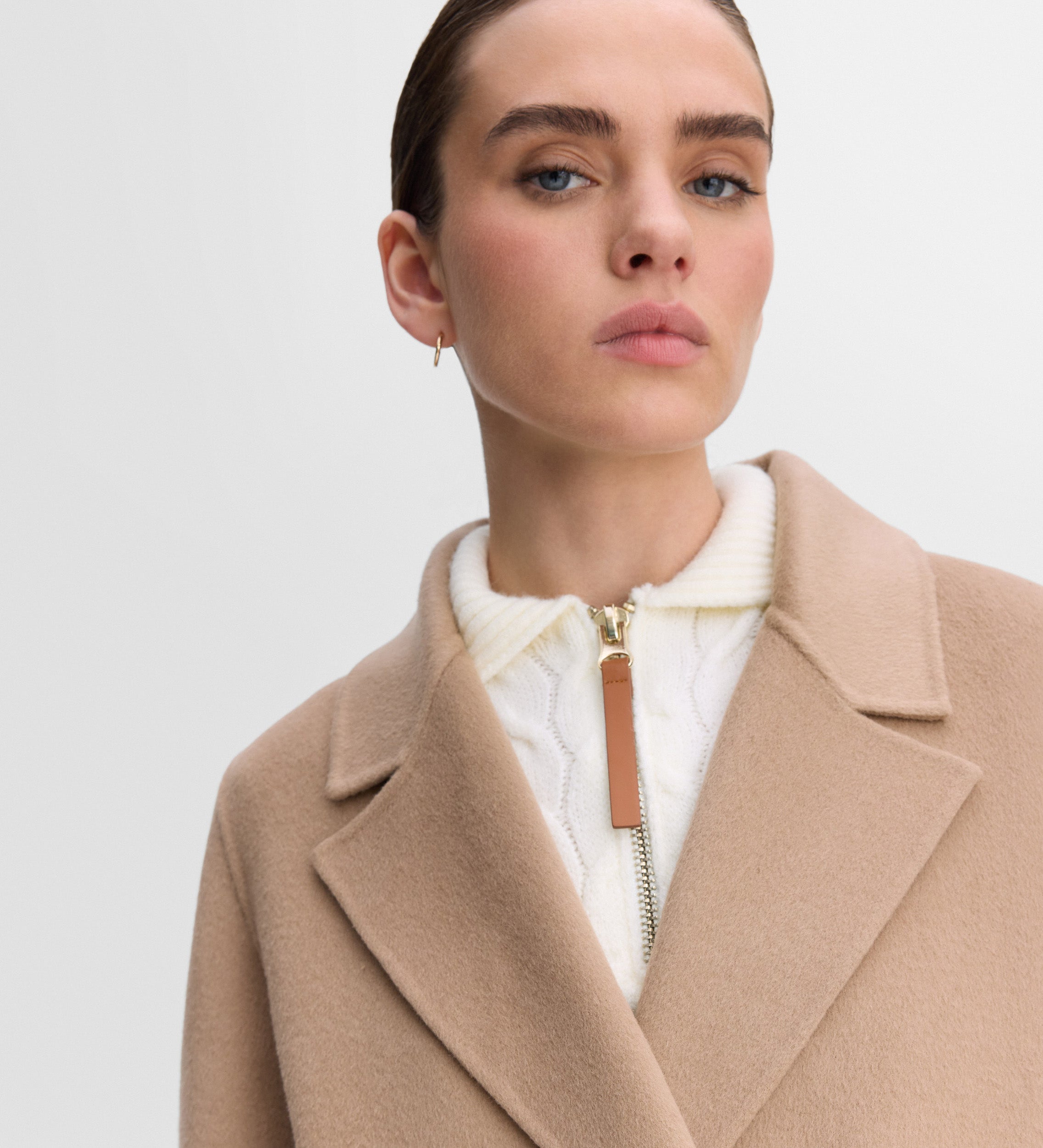 Abrigo largo doble faz