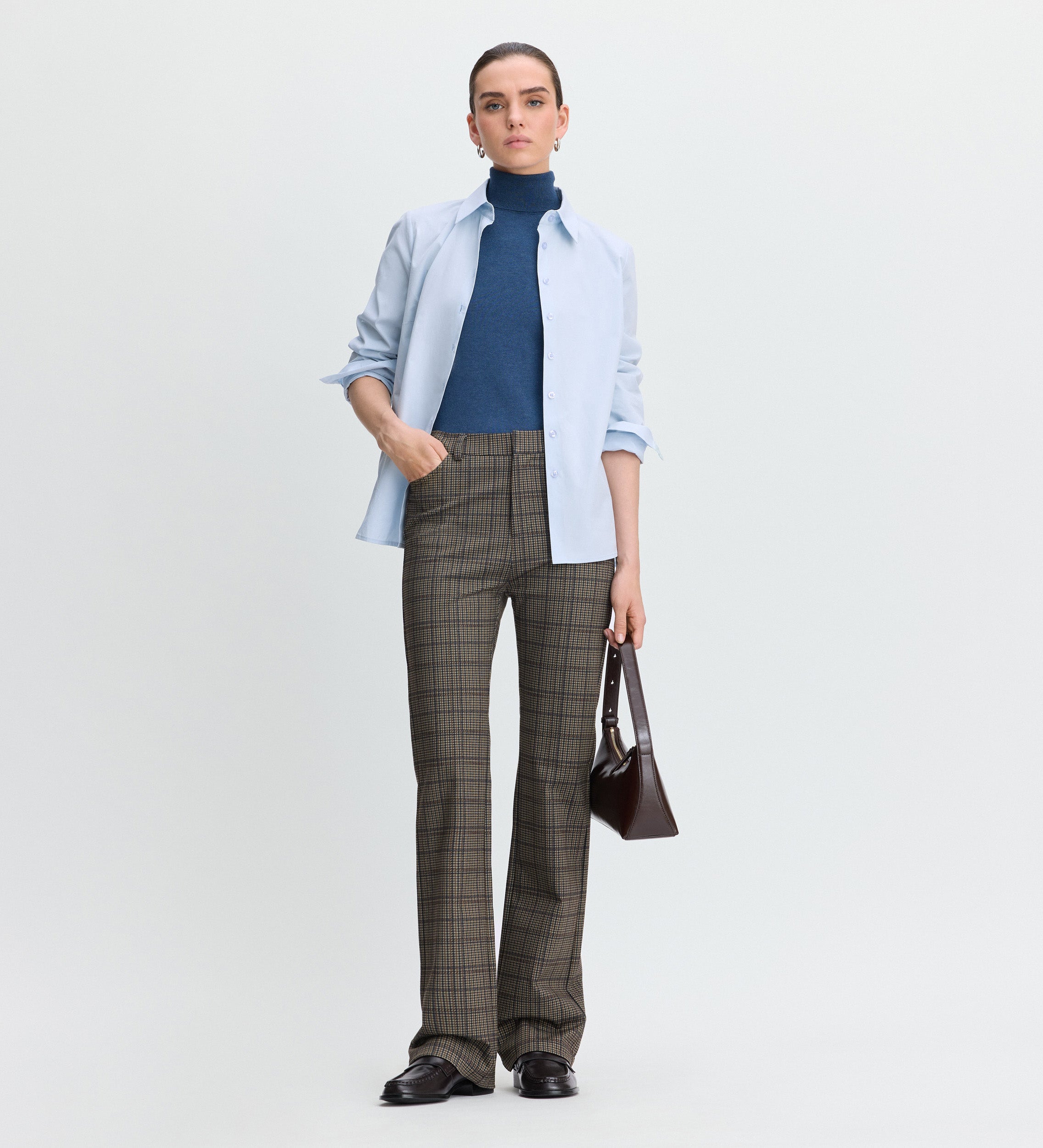 Pantalón cuadros elástico