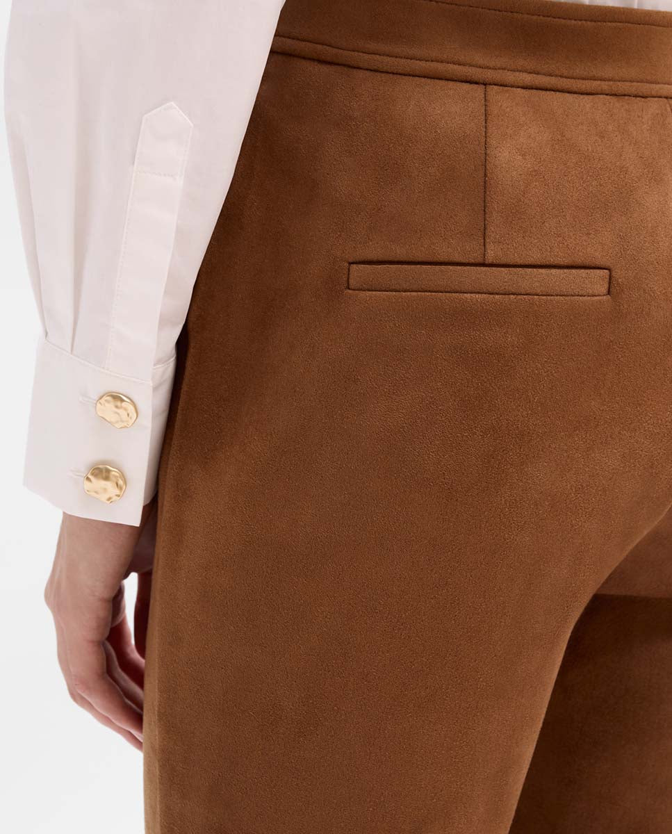 Pantalón antelina acampanado