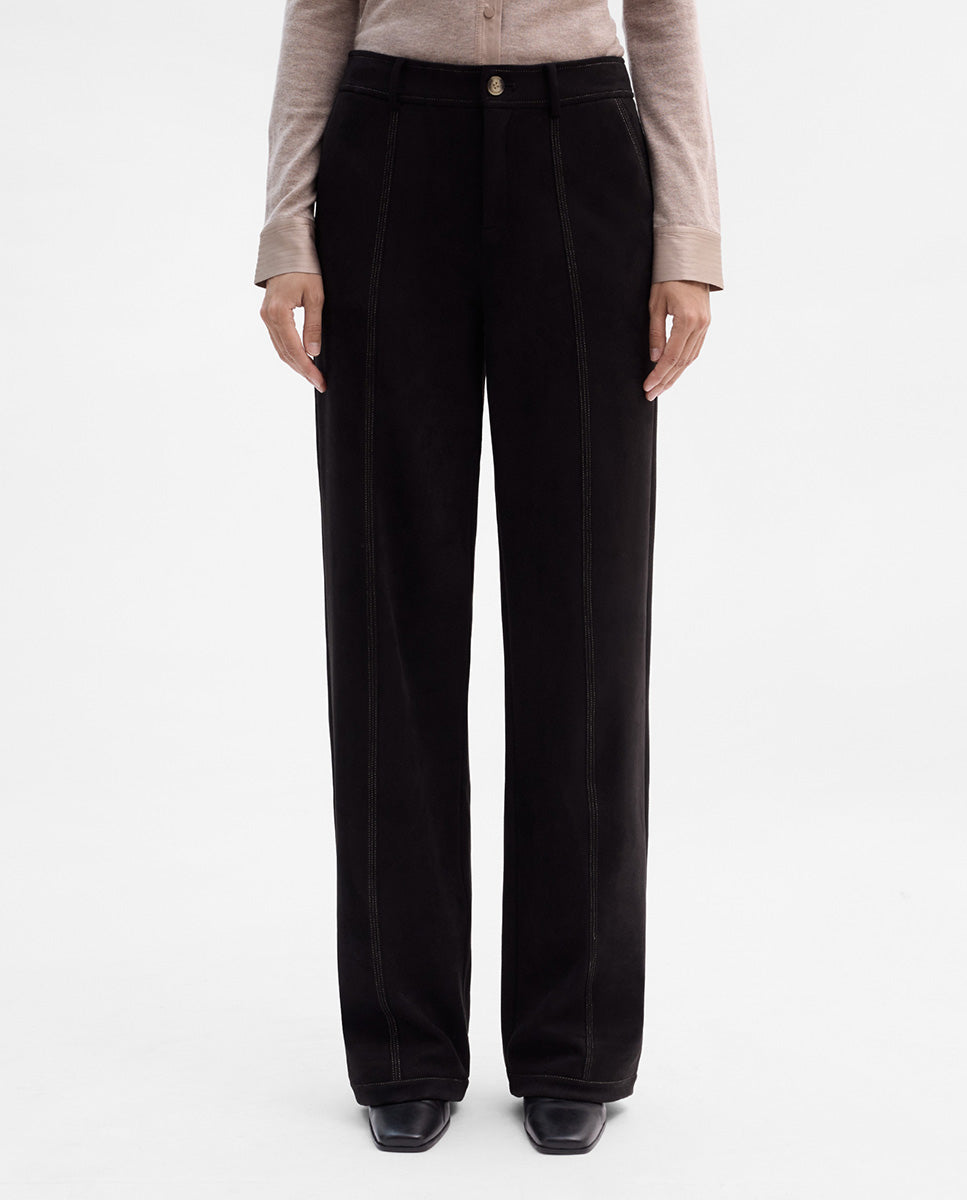 Pantalón antelina pespuntes