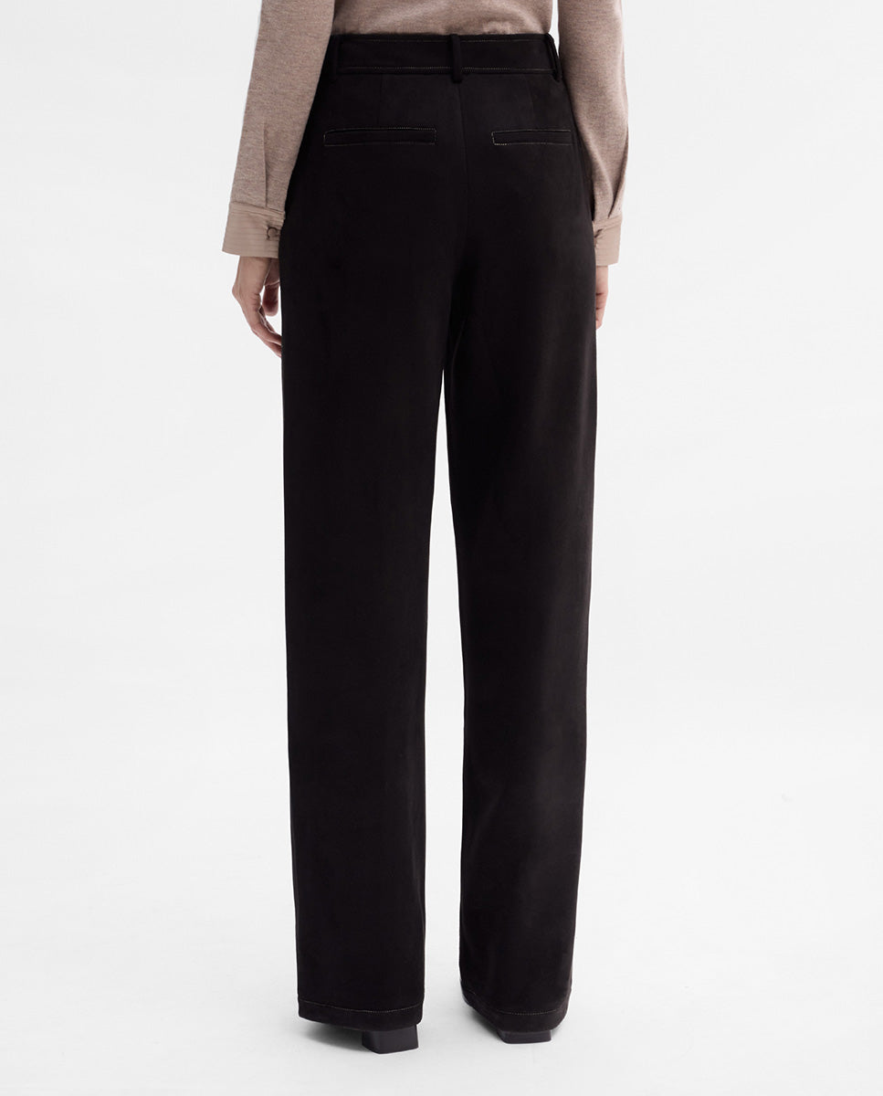 Pantalón antelina pespuntes