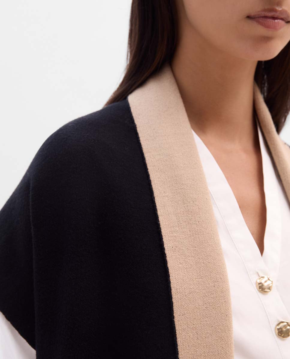 Chaleco punto reversible