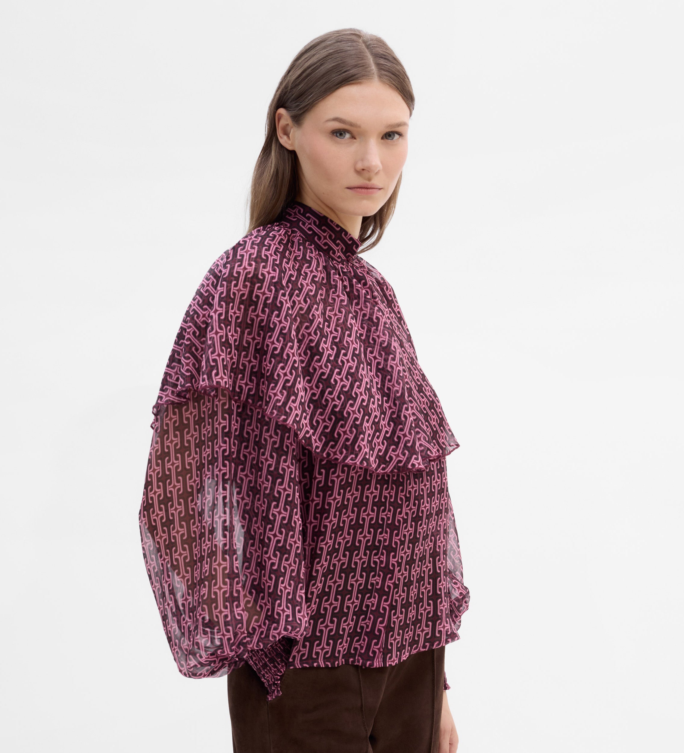 Blusa capa estampada