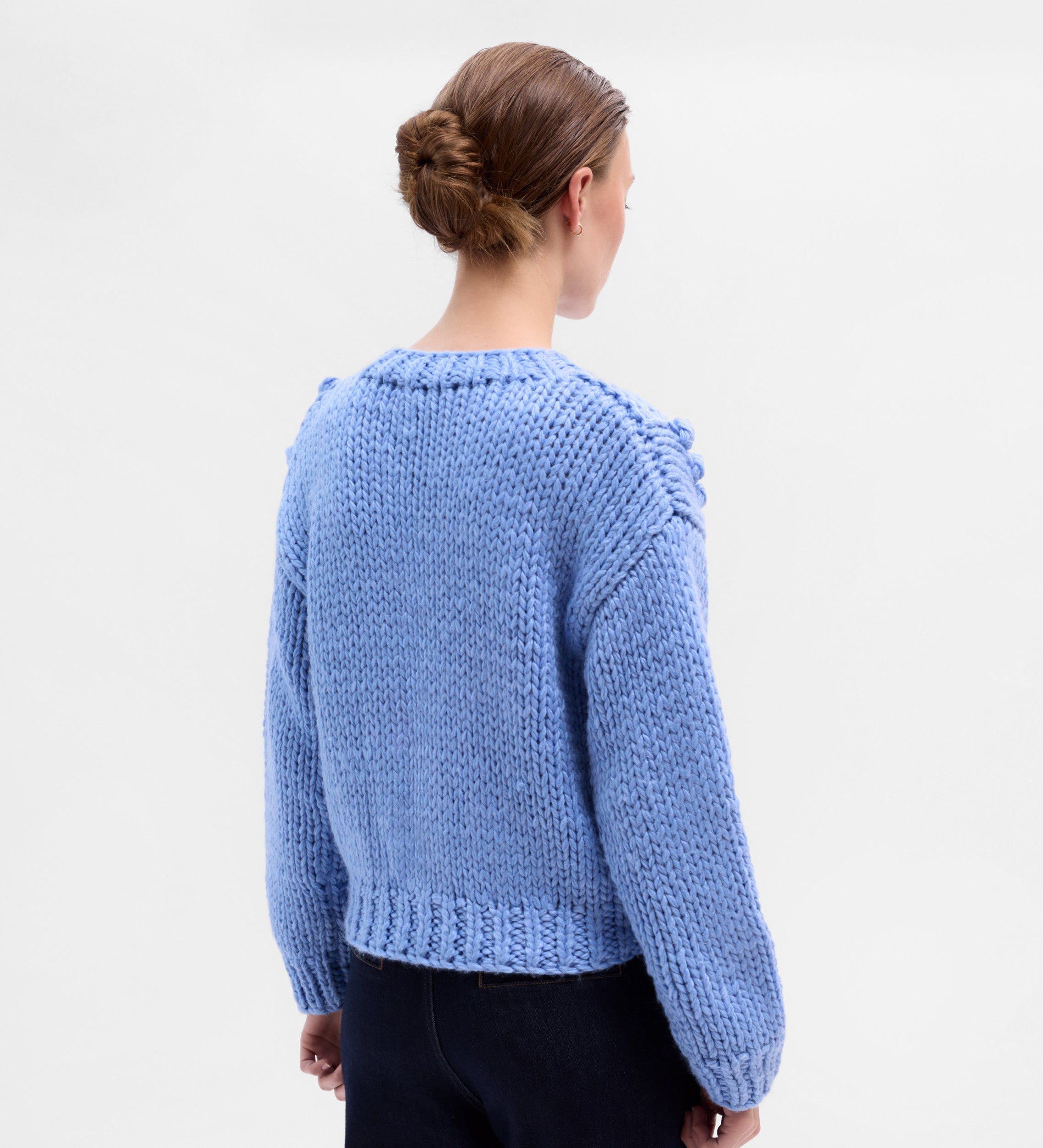 Chaqueta punto bordado 3D