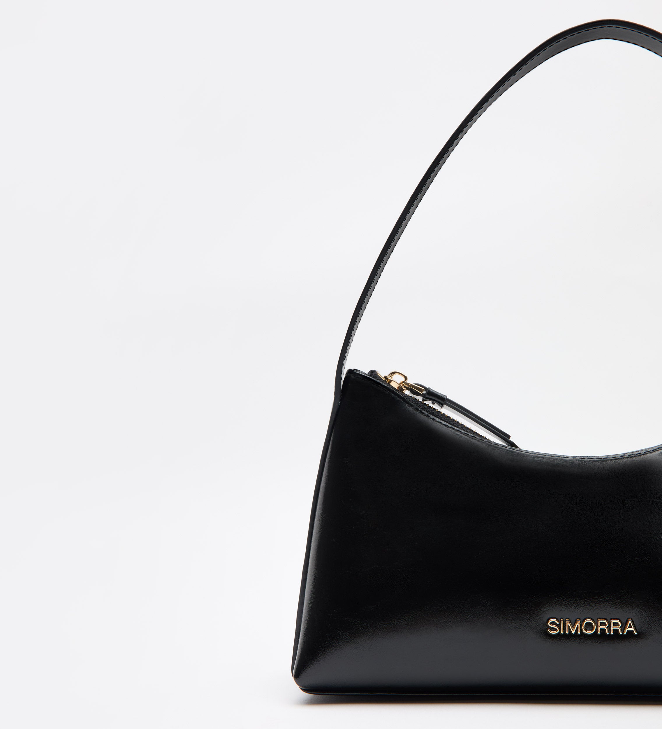 Bolso piel estilo baguette