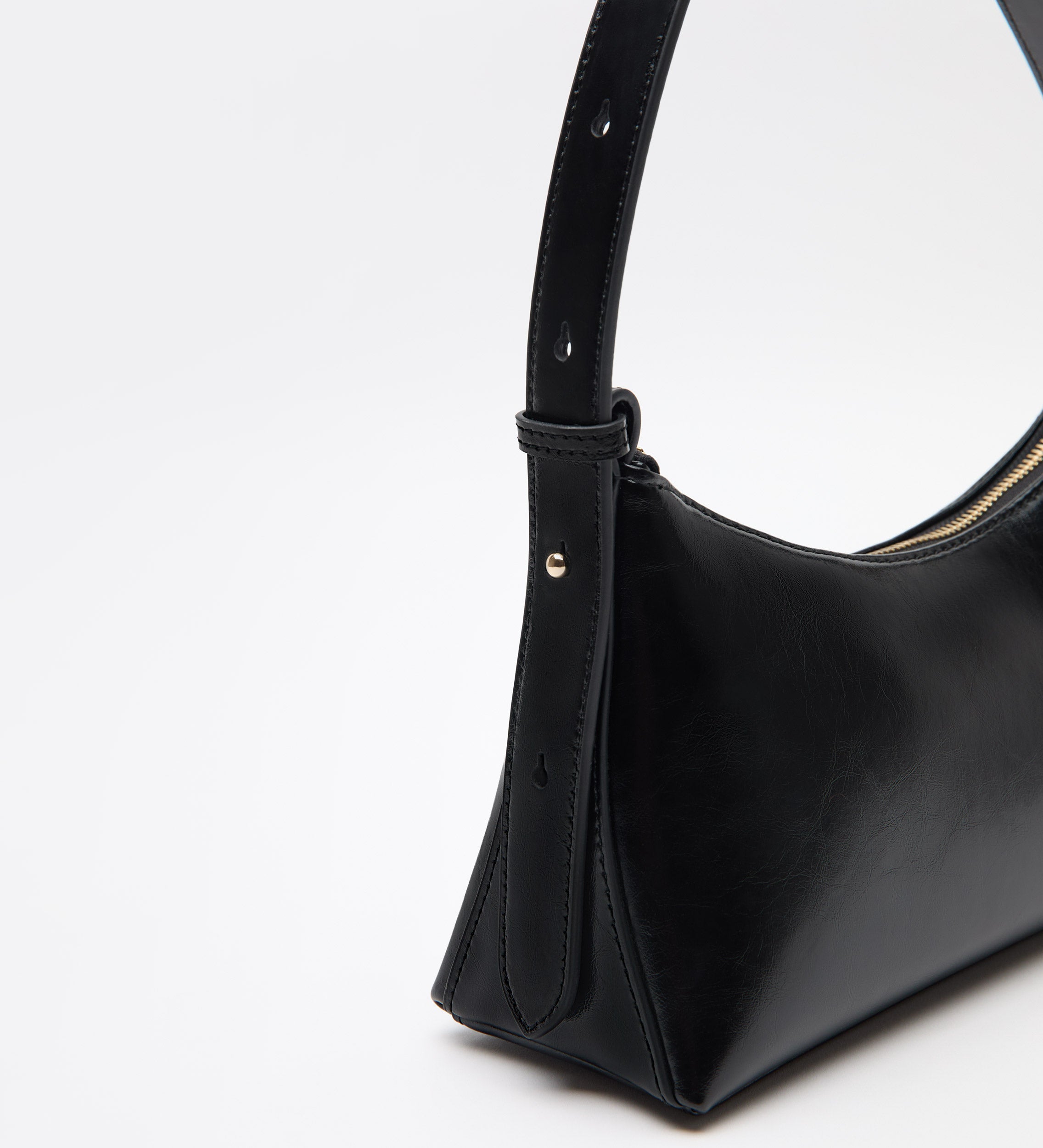 Bolso piel estilo baguette