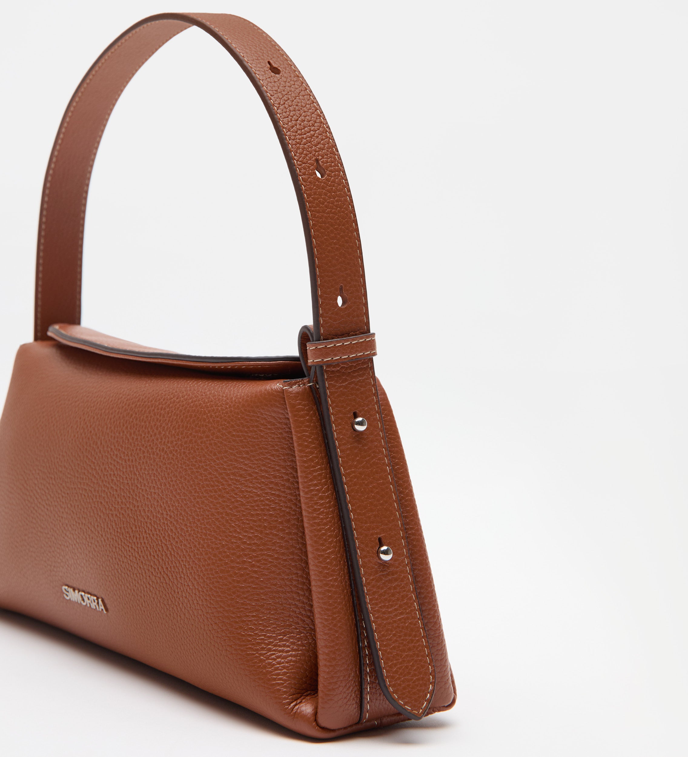 Bolso piel baguette